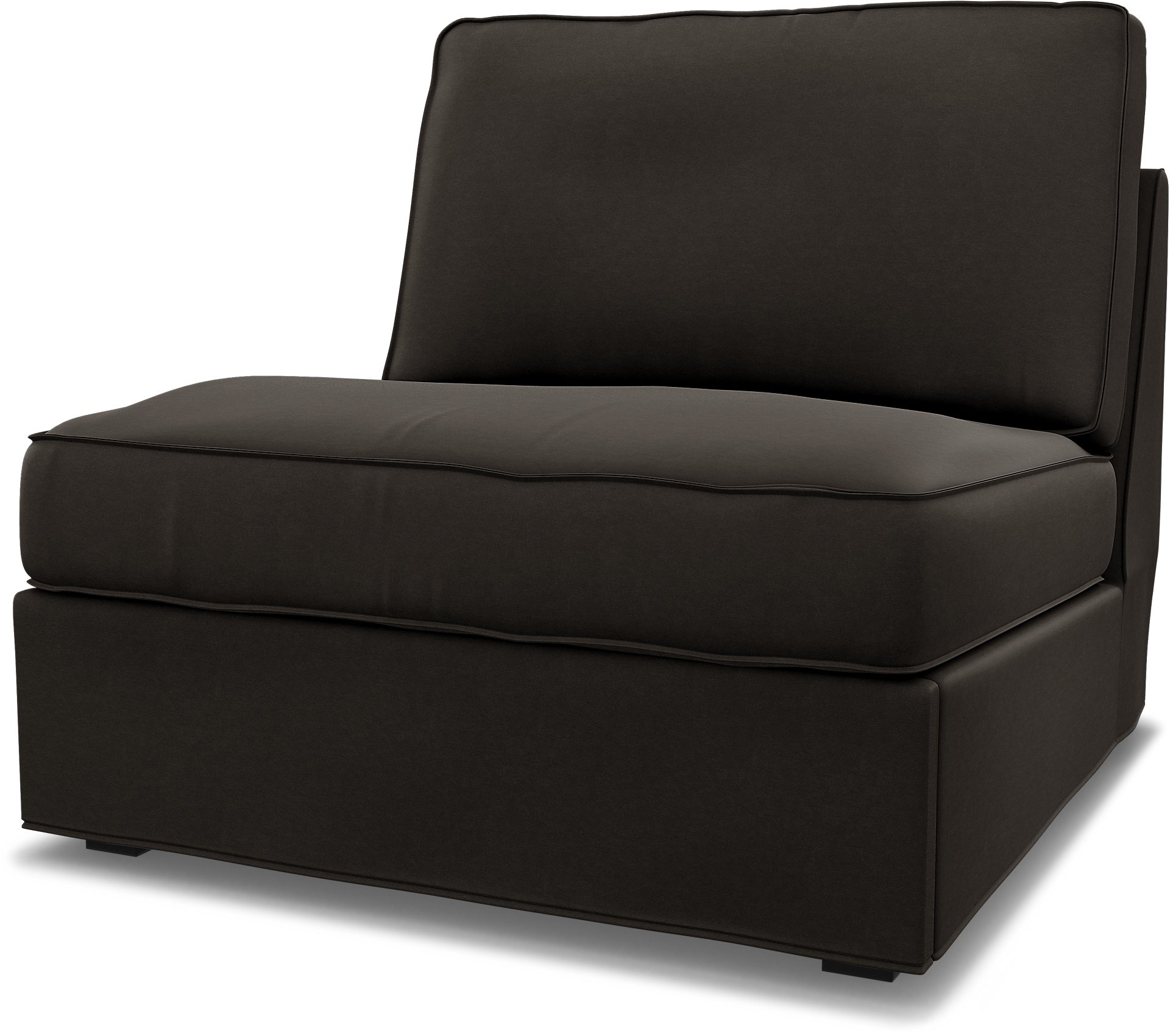 IKEA - Kivik 1 seater sofa bed, Licorice, Velvet - Bemz