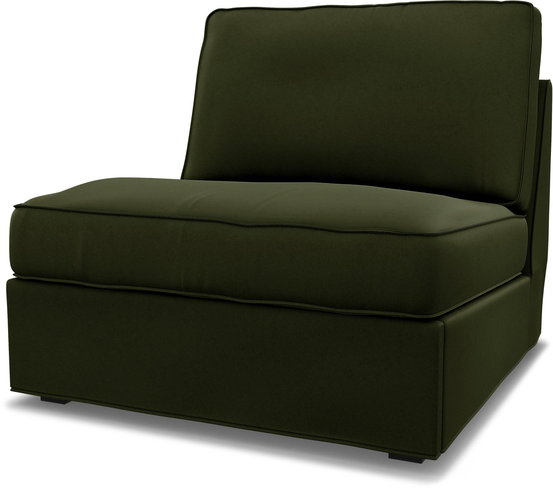 IKEA - Kivik 1 seater sofa bed, Moss, Velvet - Bemz