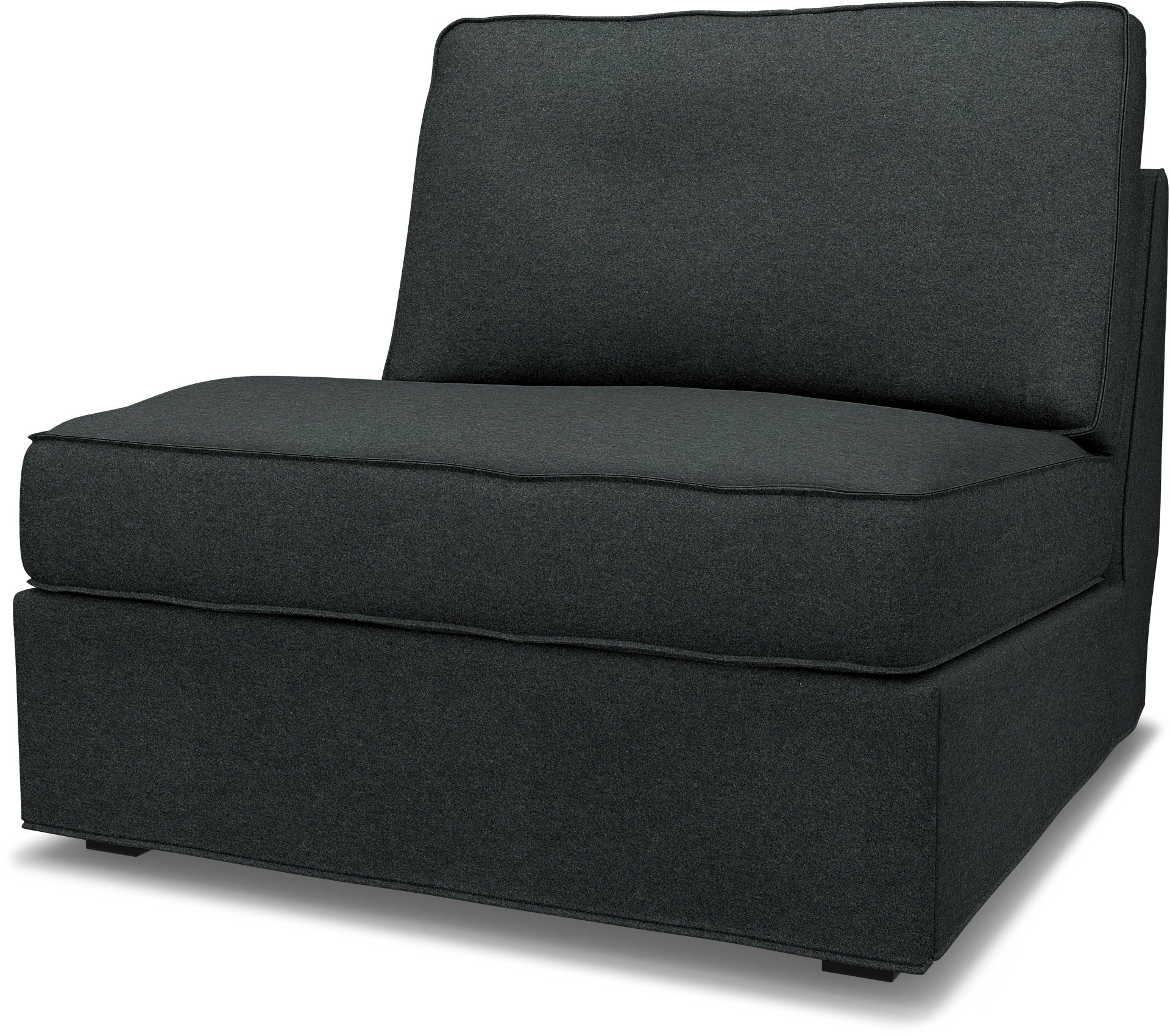 IKEA - Kivik 1 seater sofa bed, Stone, Wool - Bemz
