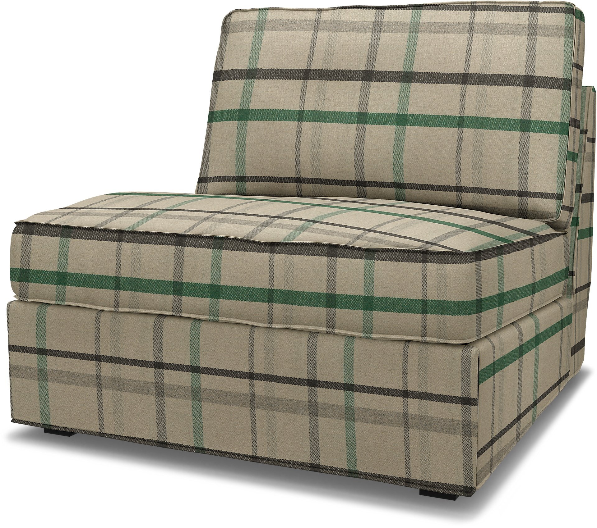 IKEA - Kivik 1 seater sofa bed, Forest Glade, Wool - Bemz