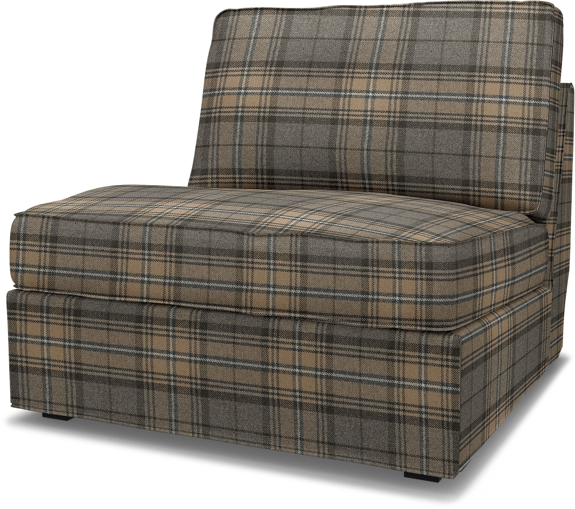 IKEA - Kivik 1 seater sofa bed, Bark Brown, Wool - Bemz