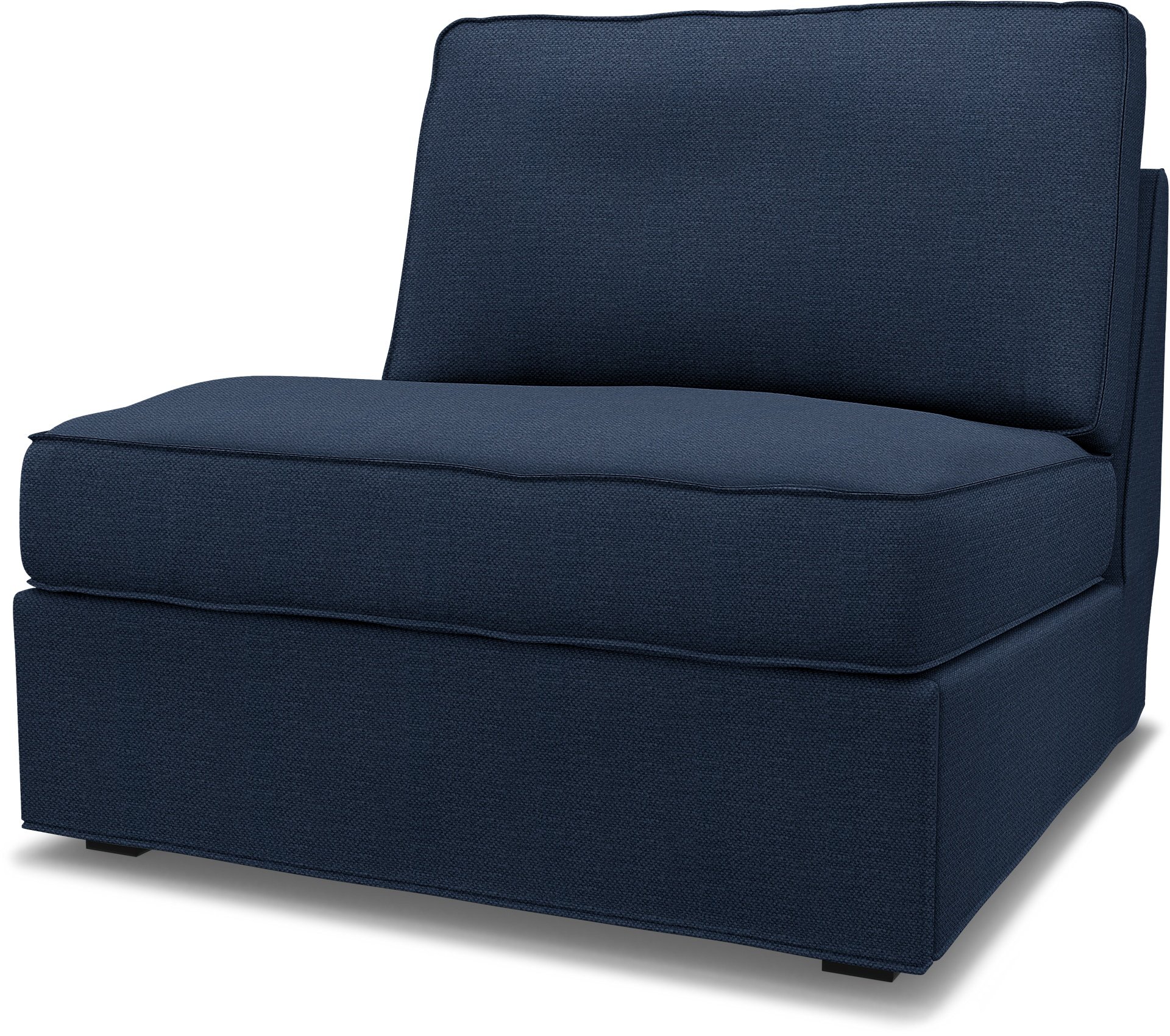 IKEA - Kivik 1 seater sofa bed, Navy Blue, Linen - Bemz