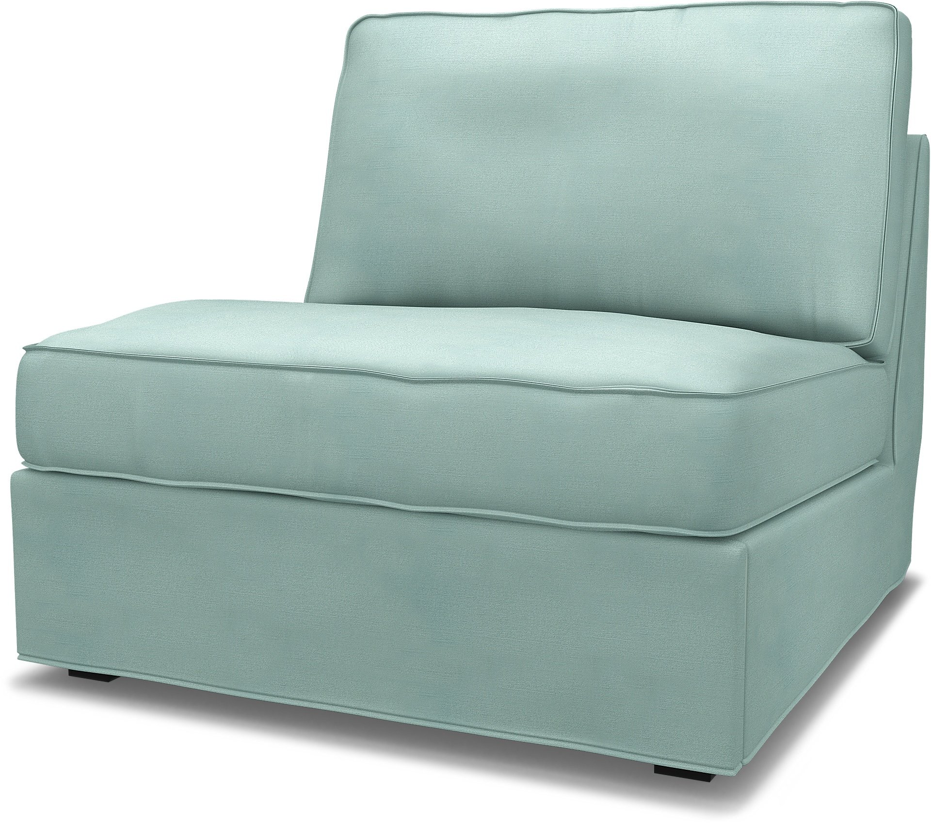 IKEA - Kivik 1 seater sofa bed, Mineral Blue, Linen - Bemz
