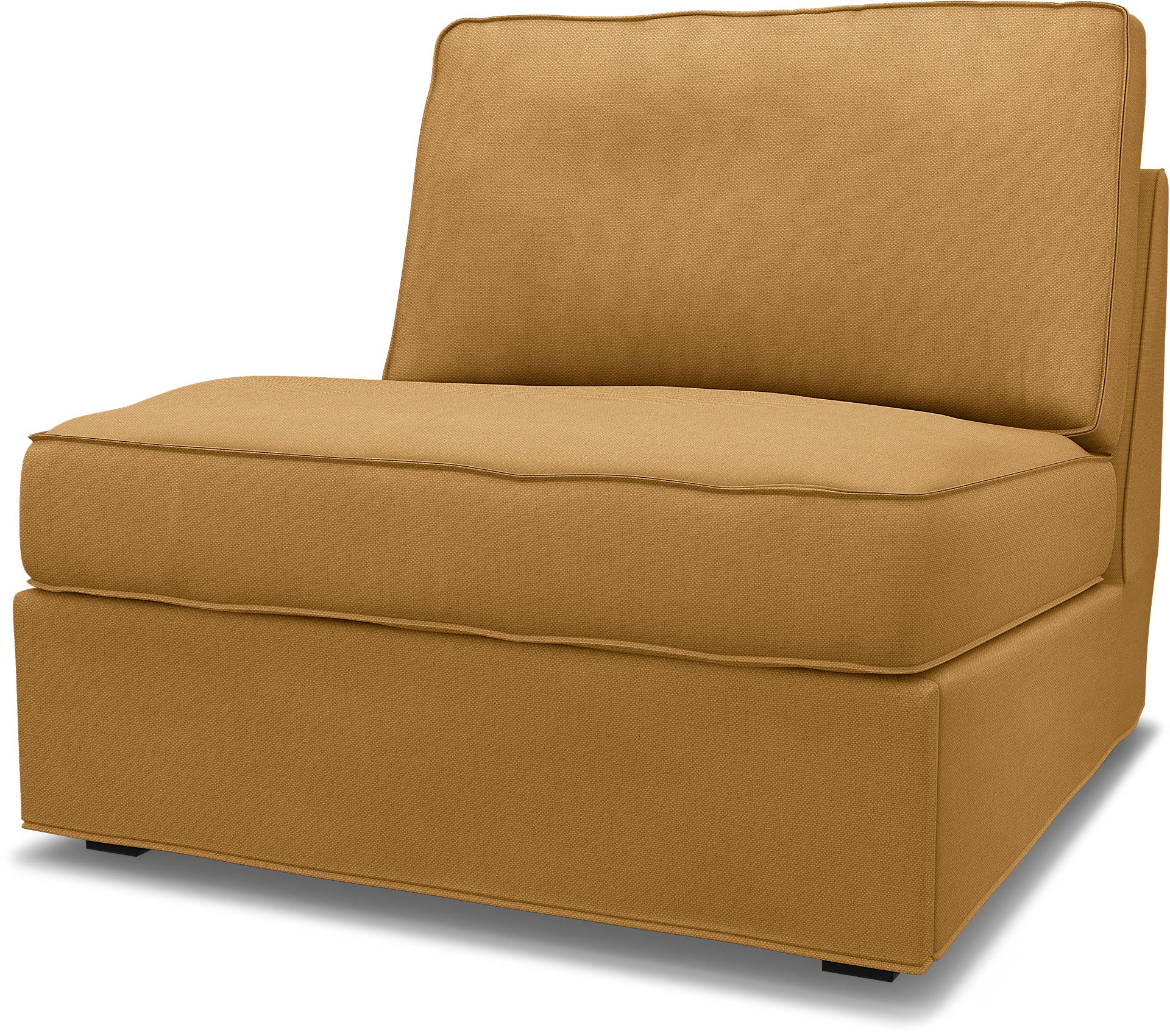 IKEA - Överdrag till Kivik 1-sits Bäddsoffa, Mustard, Linne - Bemz