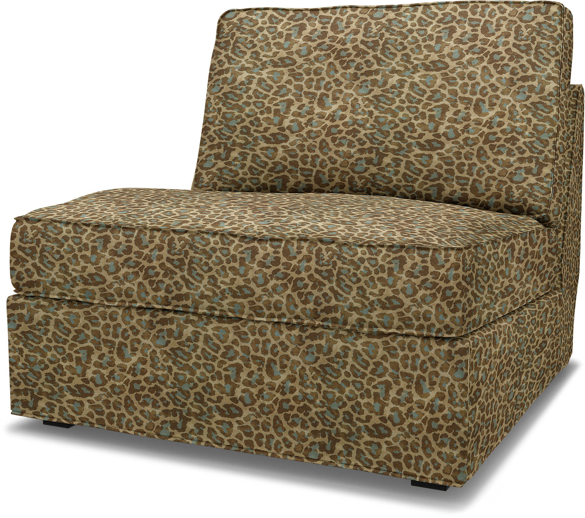 IKEA - Kivik 1 Seater Sofa bed cover, Blue Leo, BEMZ NATURE'S PALETTE COLLECTION - Bemz