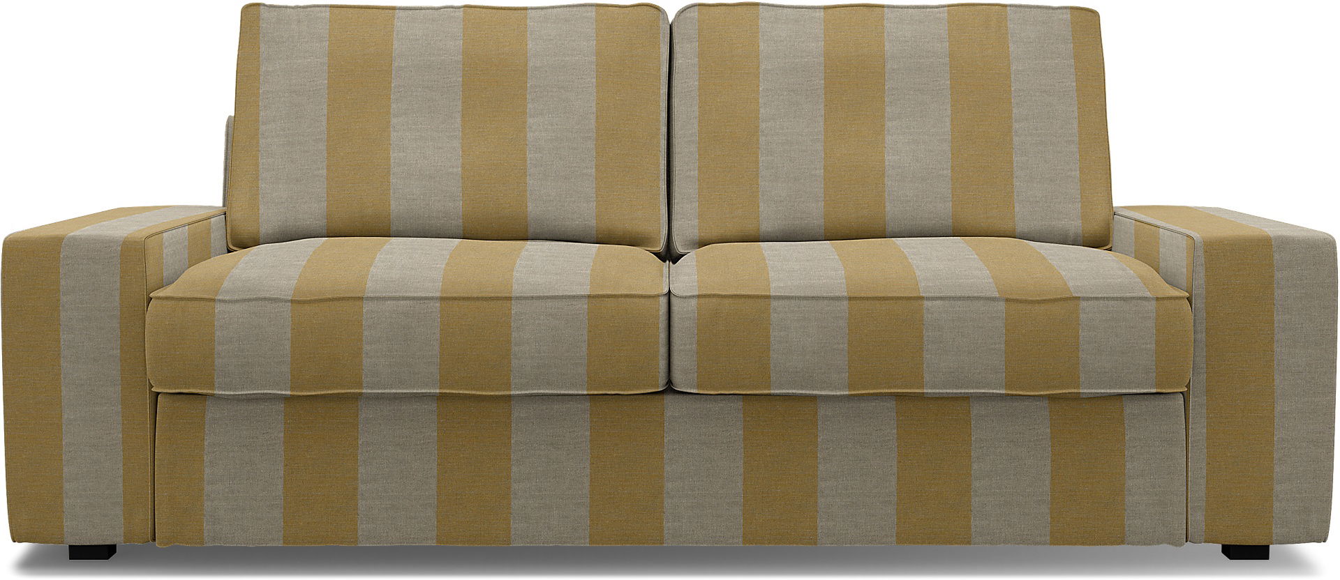 IKEA - Kivik 2 Seater Sofa Cover, Sun Yellow, Linen - Bemz
