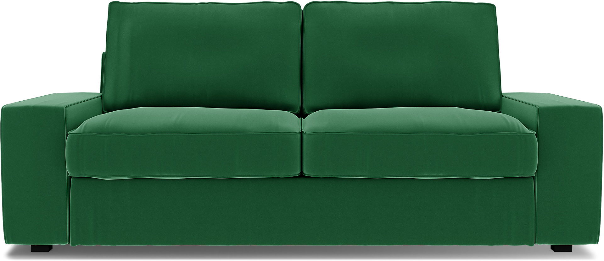 IKEA - Kivik 2 Seater Sofa Cover, Abundant Green, Velvet - Bemz