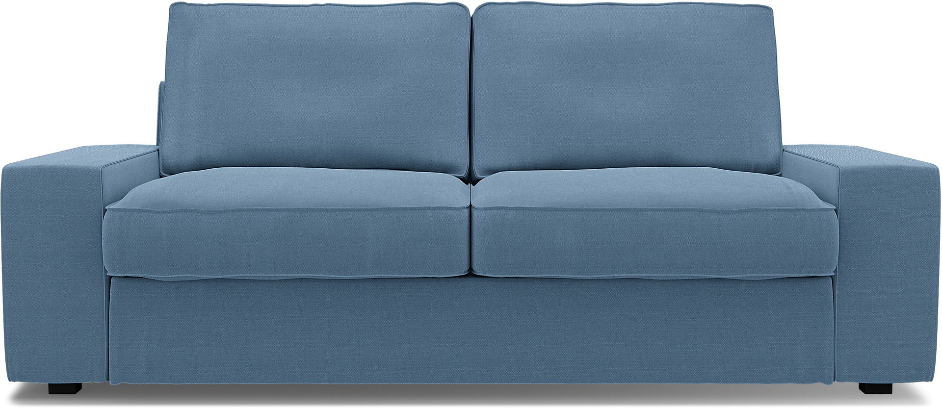 IKEA - Kivik 2 Seater Sofa Cover, Vintage Blue, Linen - Bemz
