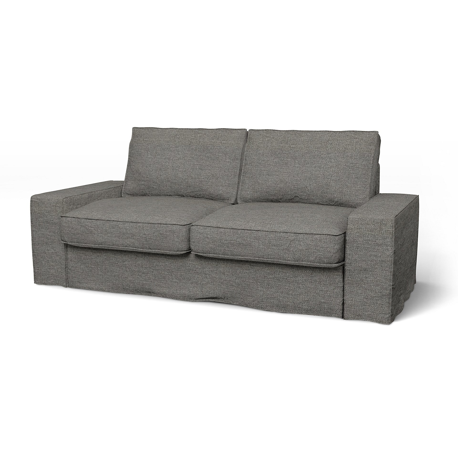 IKEA - Kivik 2 Seater Sofa Cover, Taupe, Boucle & Texture - Bemz