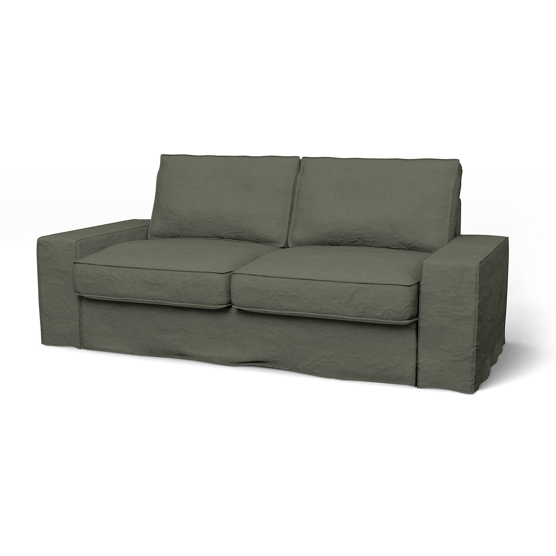 IKEA - Kivik 2 Seater Sofa Cover, Rosemary, Linen - Bemz
