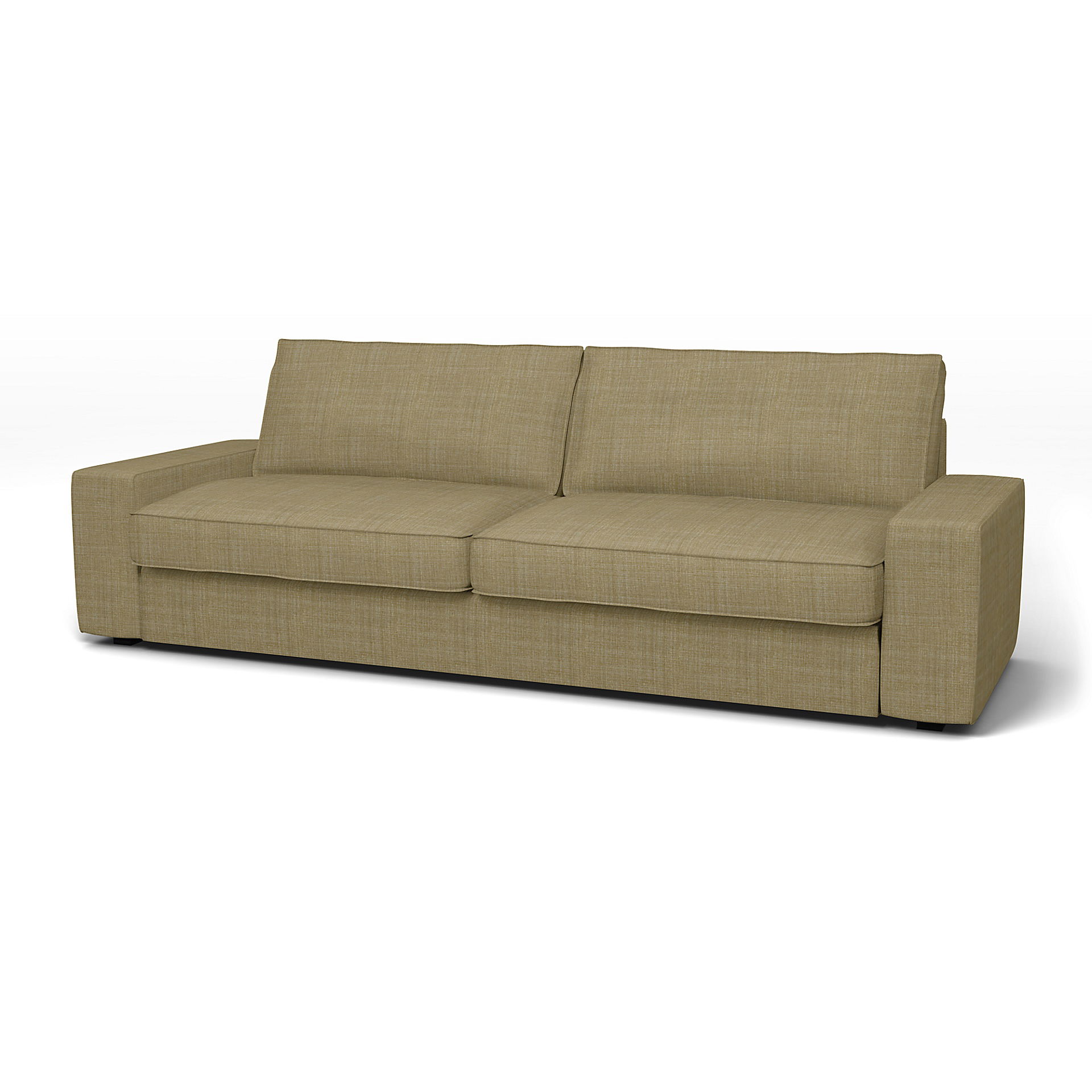 IKEA - Kivik Sofa Bed Cover, Dusty Yellow, Bouclé & Texture - Bemz