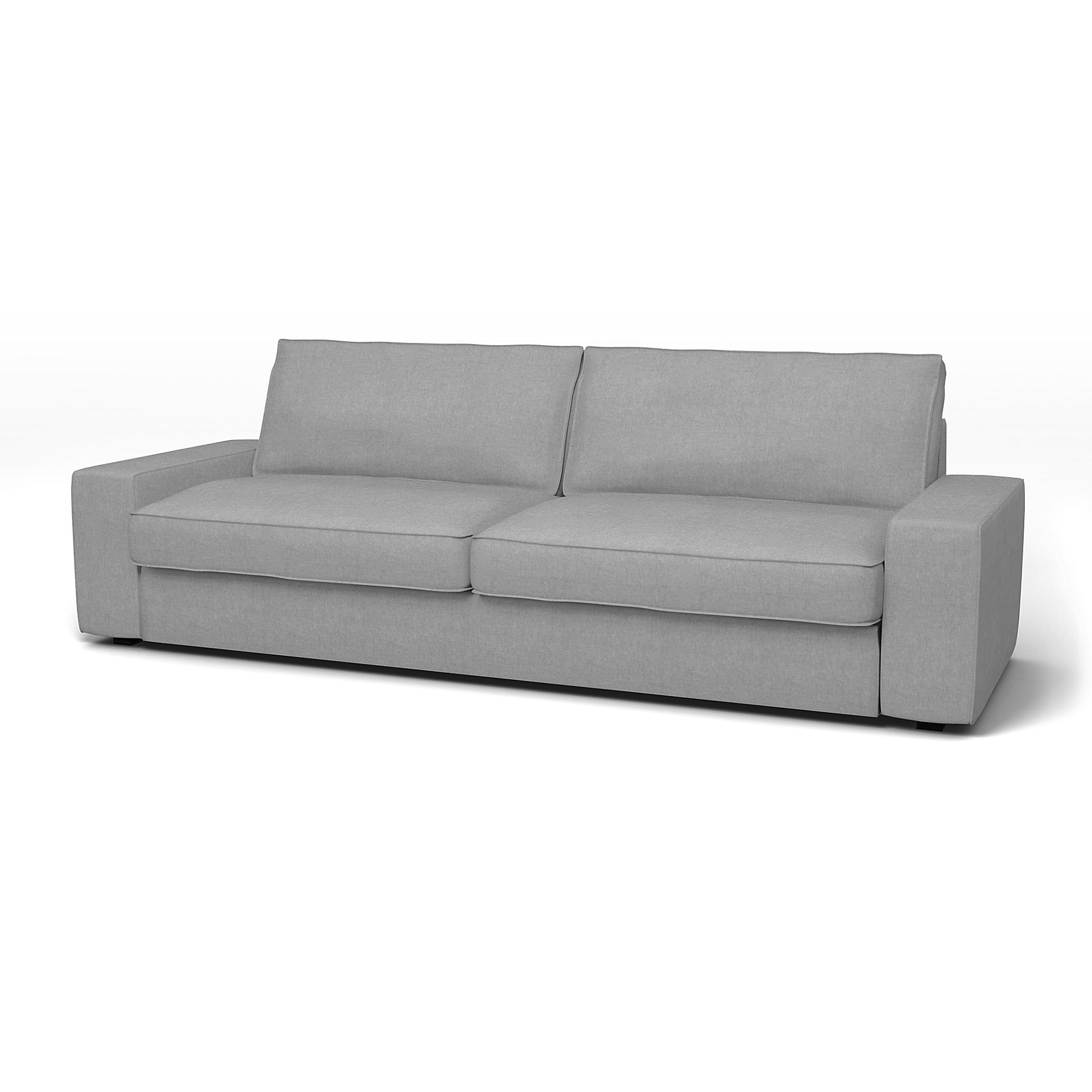 IKEA - Kivik Sofa Bed Cover, Graphite, Linen - Bemz