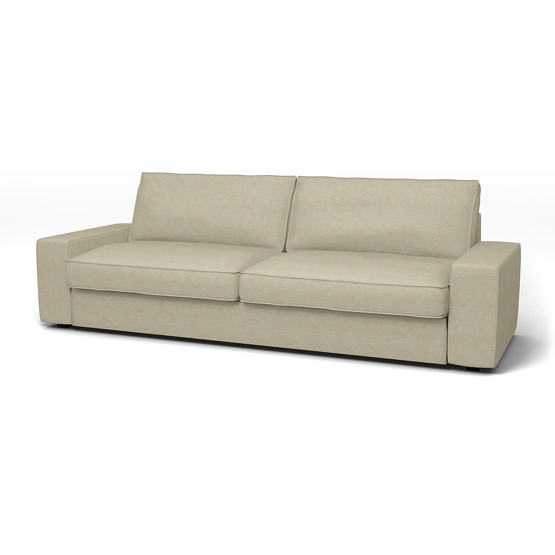 IKEA - Kivik Sofa Bed Cover, Soft White, Bouclé & Texture - Bemz