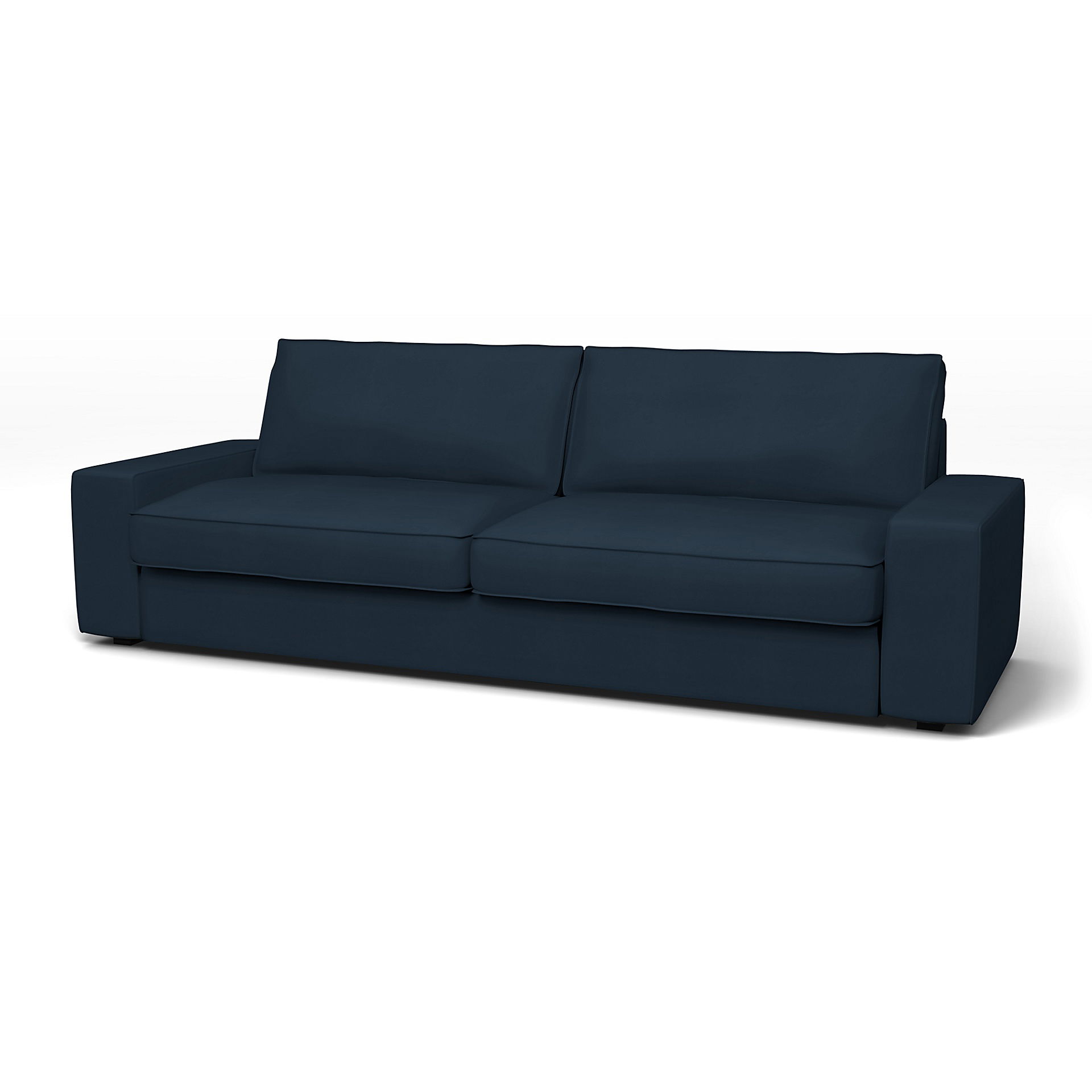 IKEA - Överdrag till Kivik bäddsoffa, Navy Blue, Bomull - Bemz