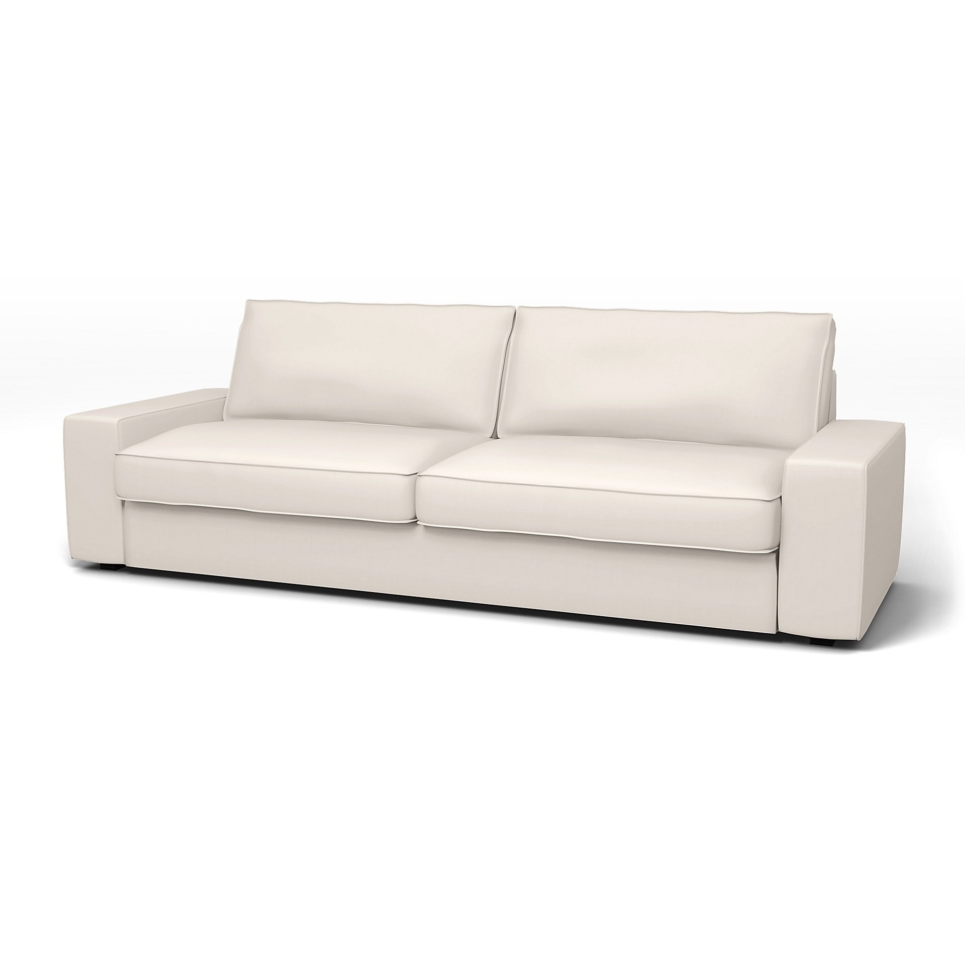 IKEA - Kivik Sofa Bed Cover, Soft White, Cotton - Bemz