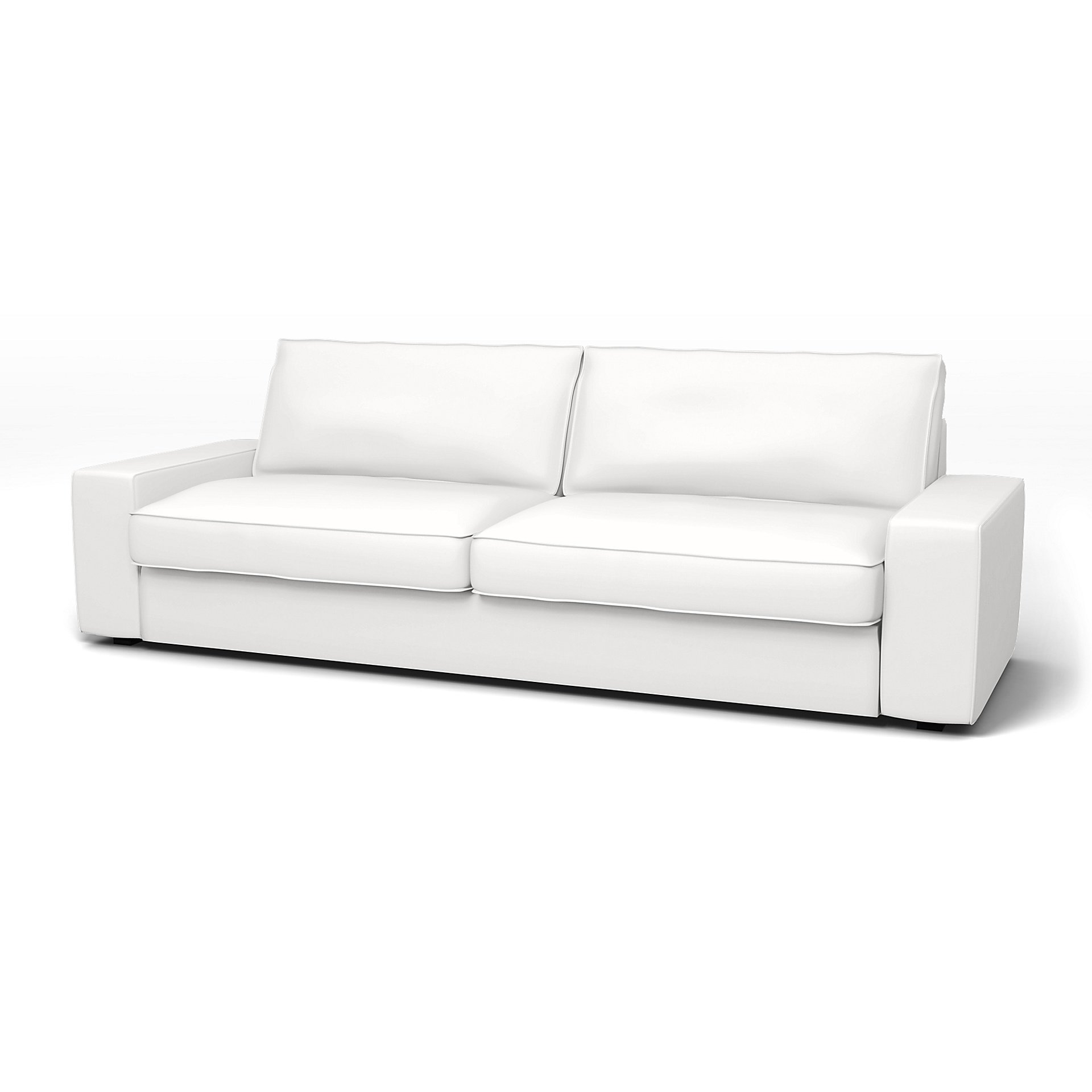 IKEA - Kivik Sofa Bed Cover, Absolute White, Cotton - Bemz