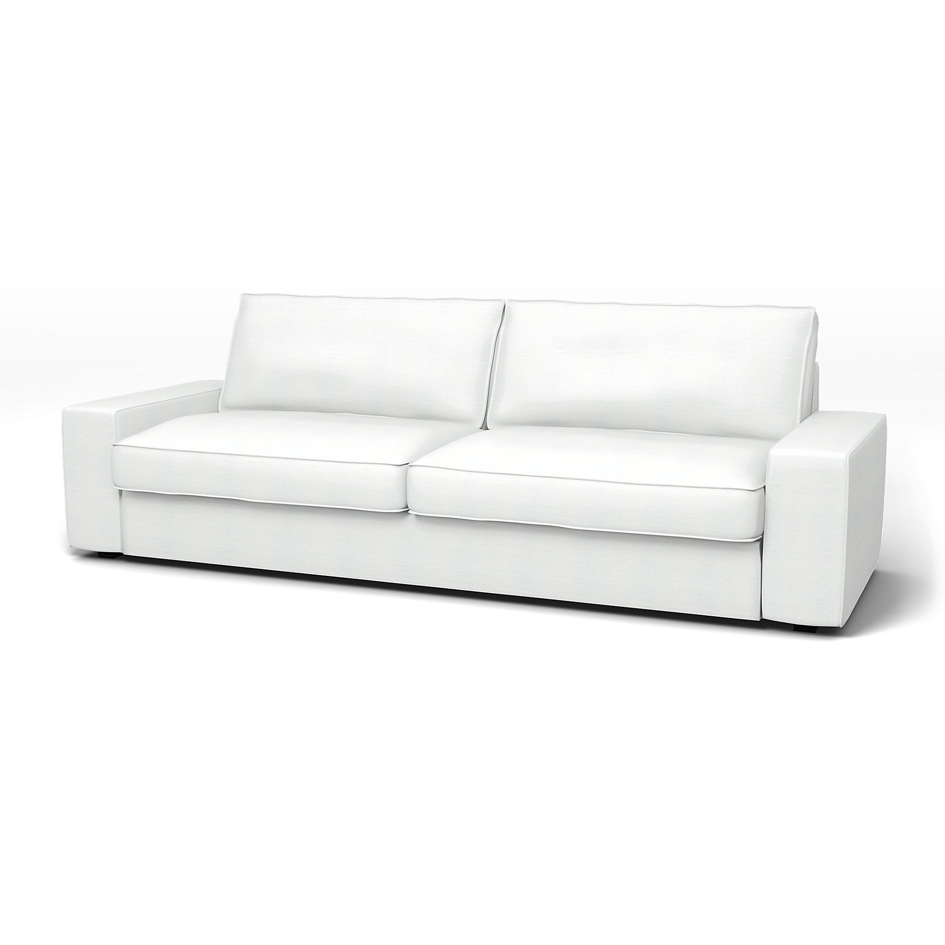 IKEA - Kivik Sofa Bed Cover, White, Linen - Bemz