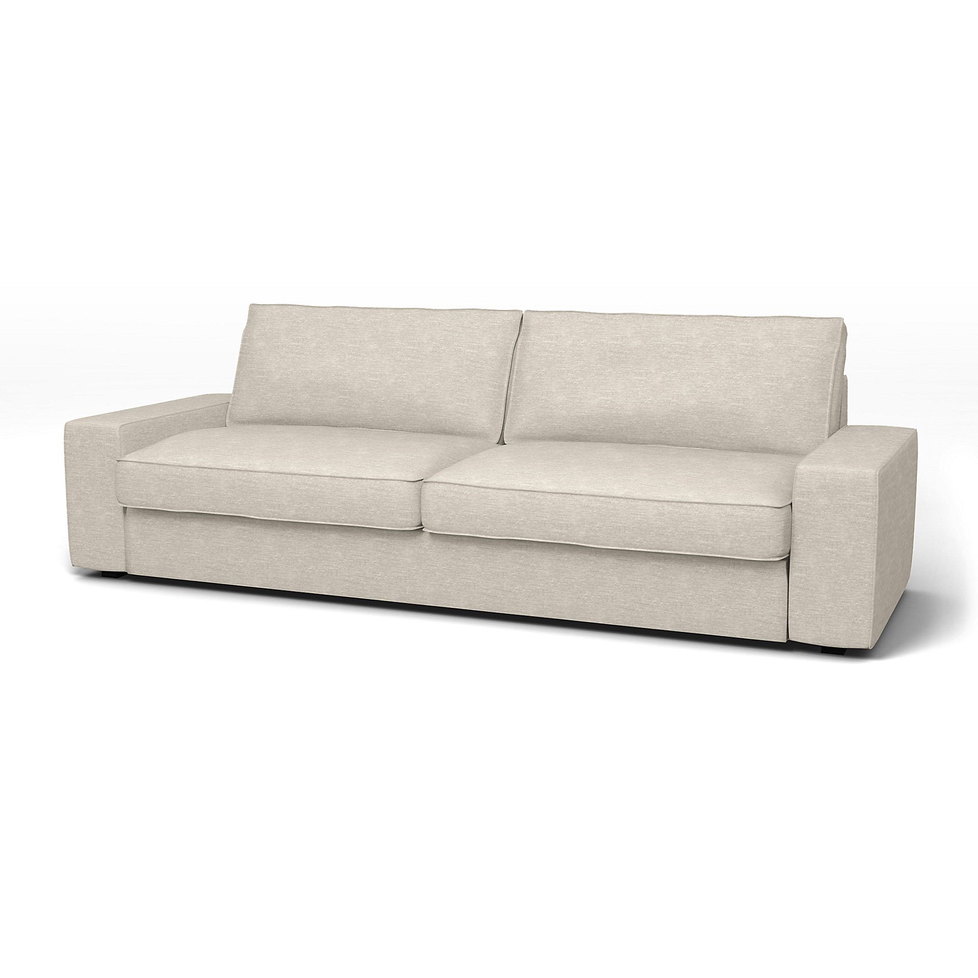 IKEA - Kivik Sofa Bed Cover, Natural White, Velvet - Bemz