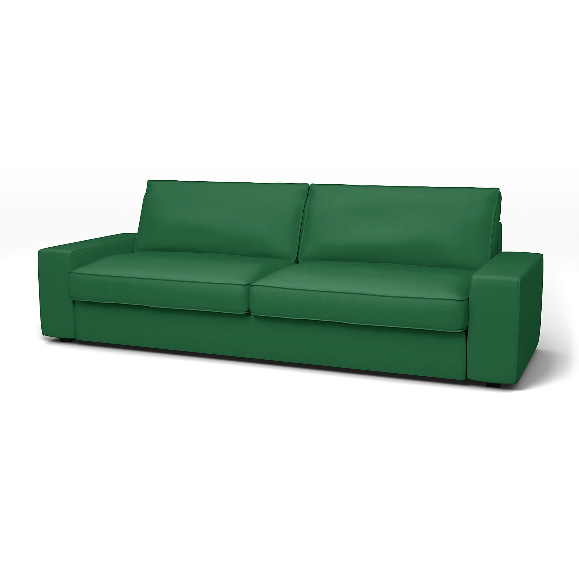 IKEA - Kivik Sofa Bed Cover, Abundant Green, Velvet - Bemz