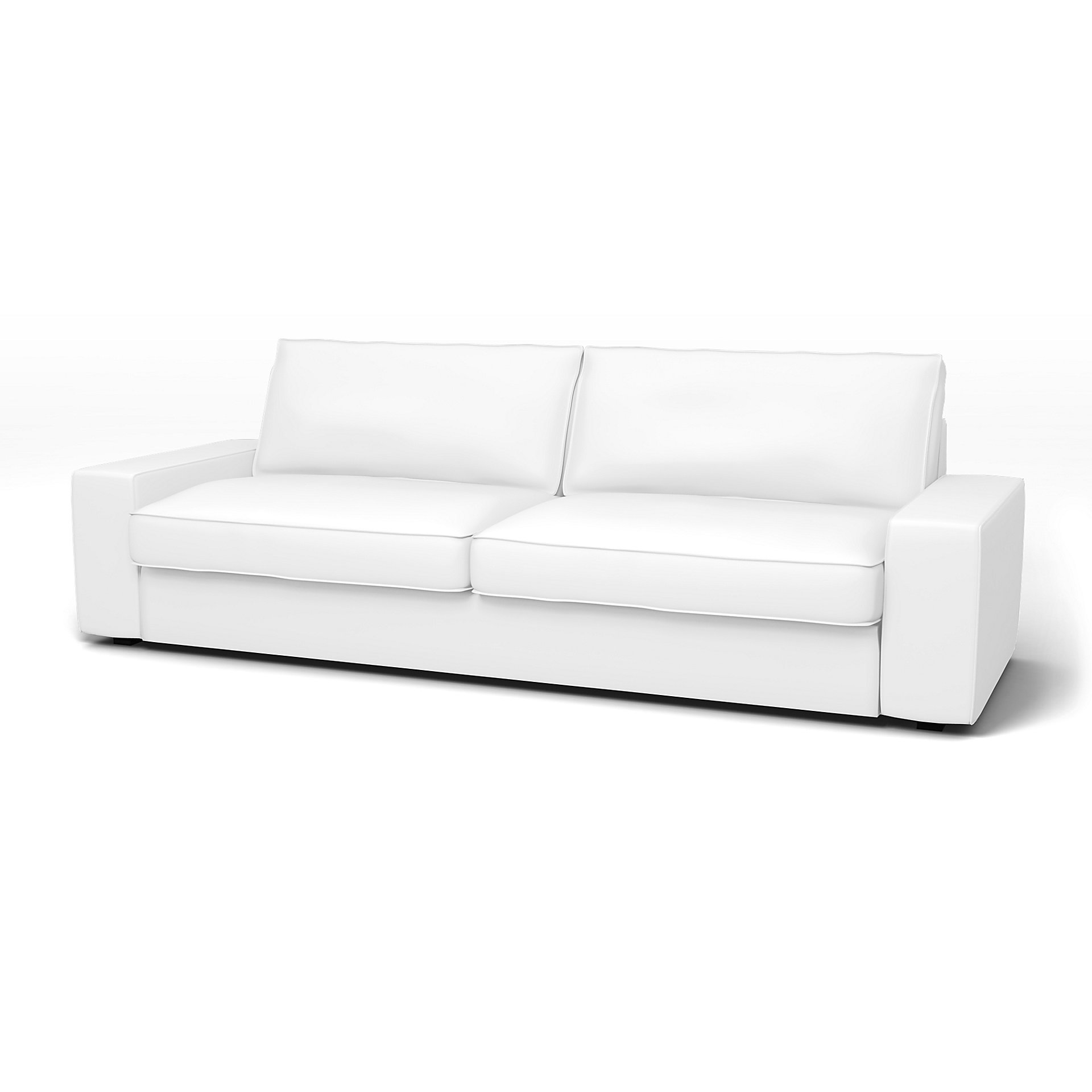 IKEA - Kivik Sofa Bed Cover, Absolute White, Linen - Bemz