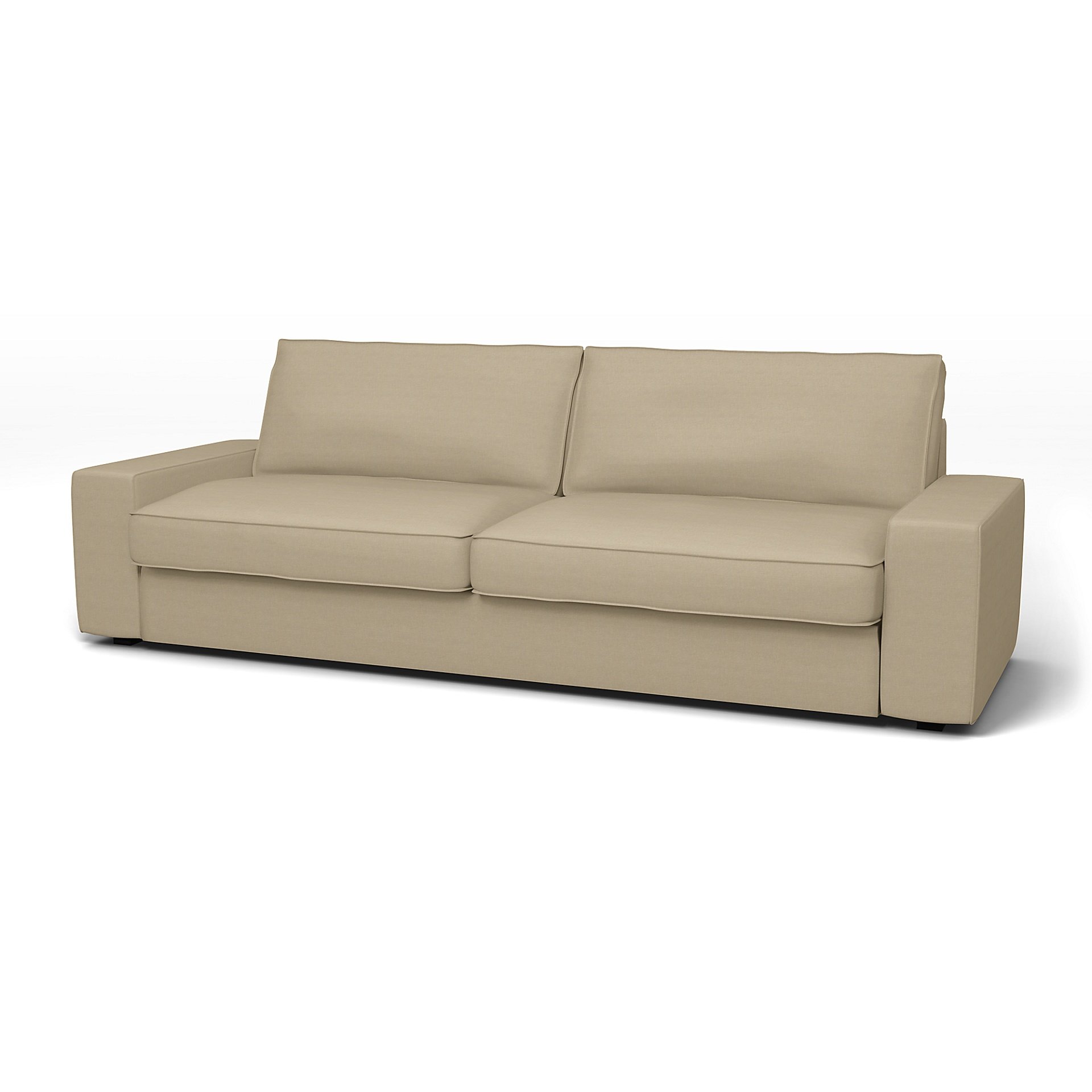 IKEA - Kivik Sofa Bed Cover, Tan, Linen - Bemz