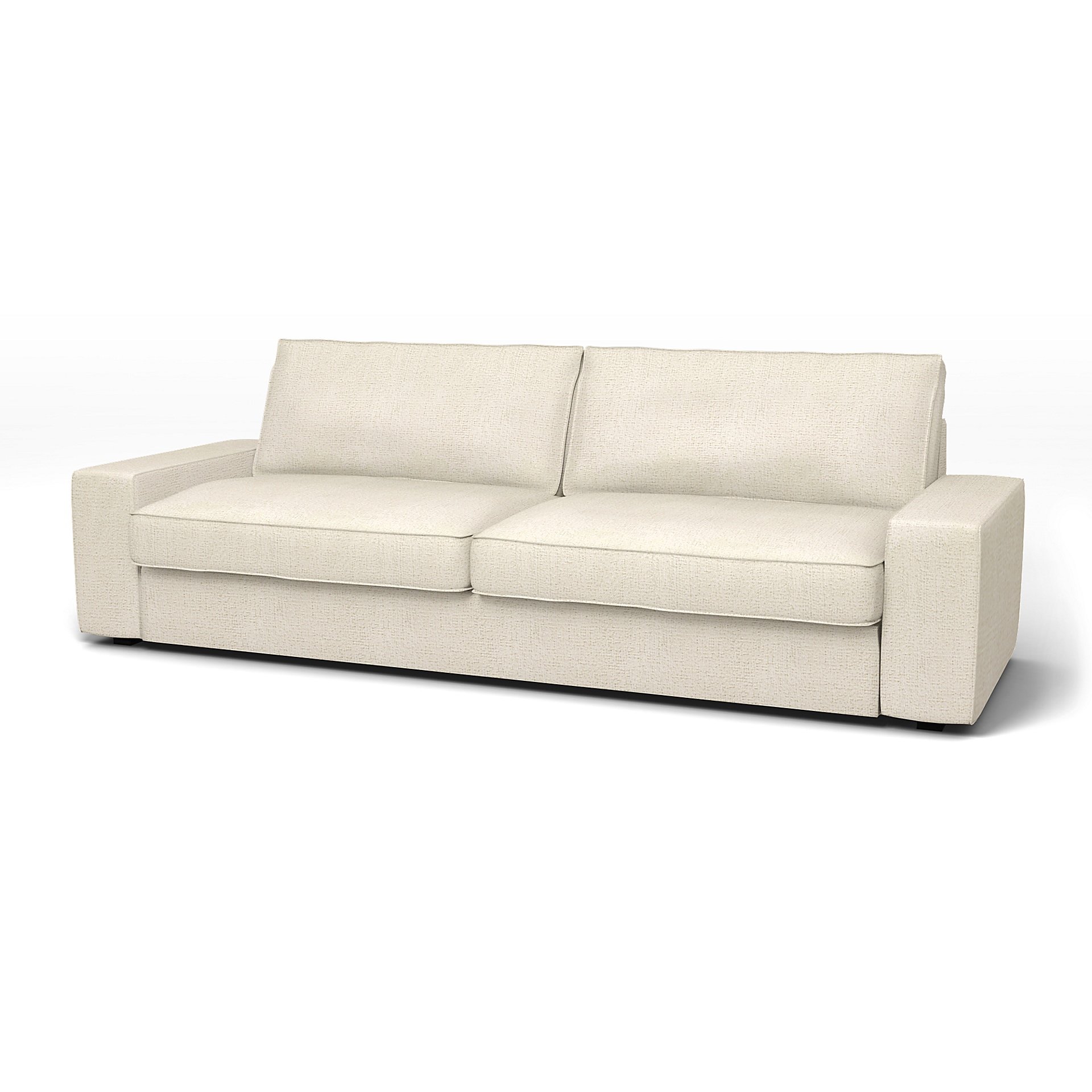 IKEA - Kivik Sofa Bed Cover, Ecru, Boucle & Texture - Bemz