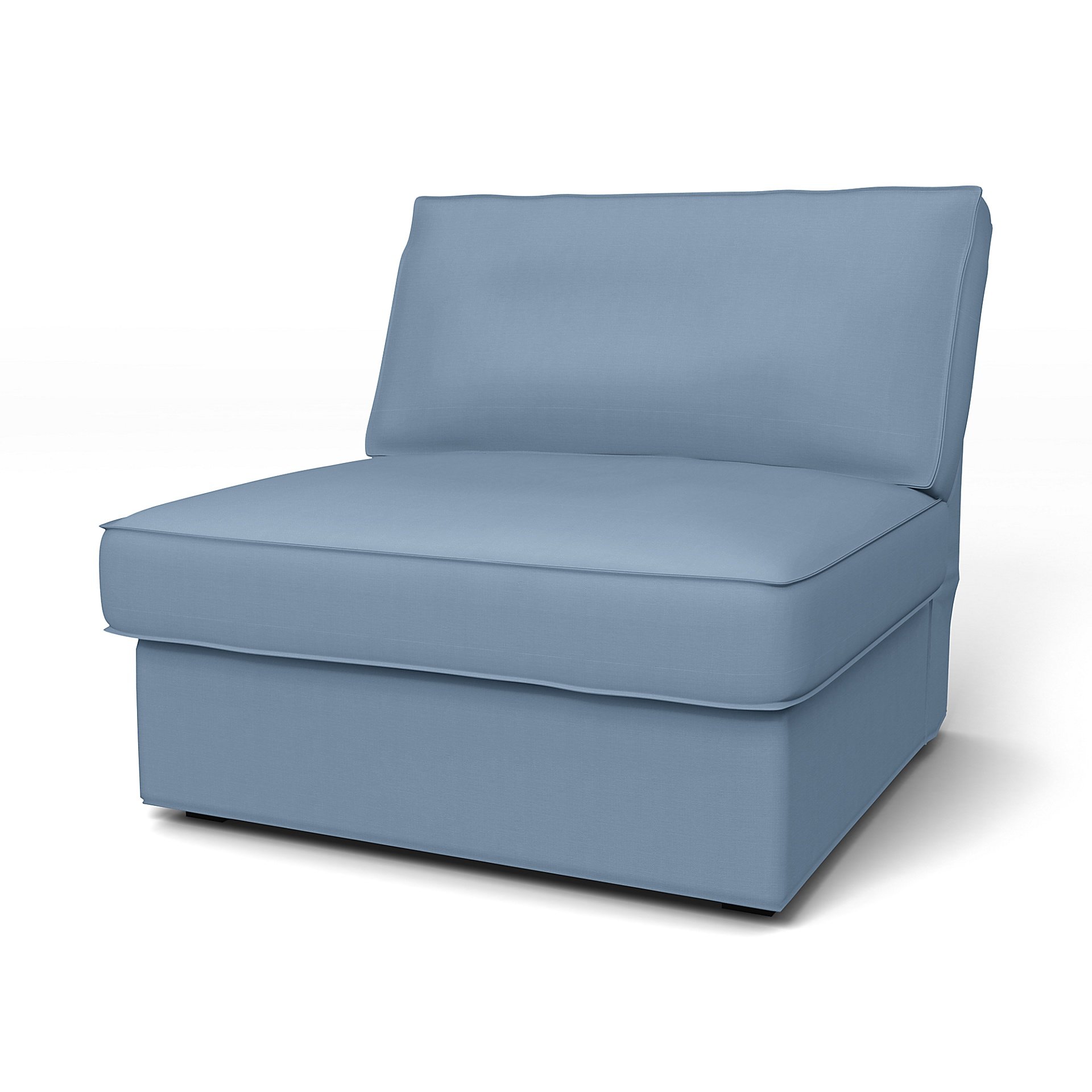 IKEA - Kivik 1 Seater Chair Cover, Dusty Blue, Cotton - Bemz