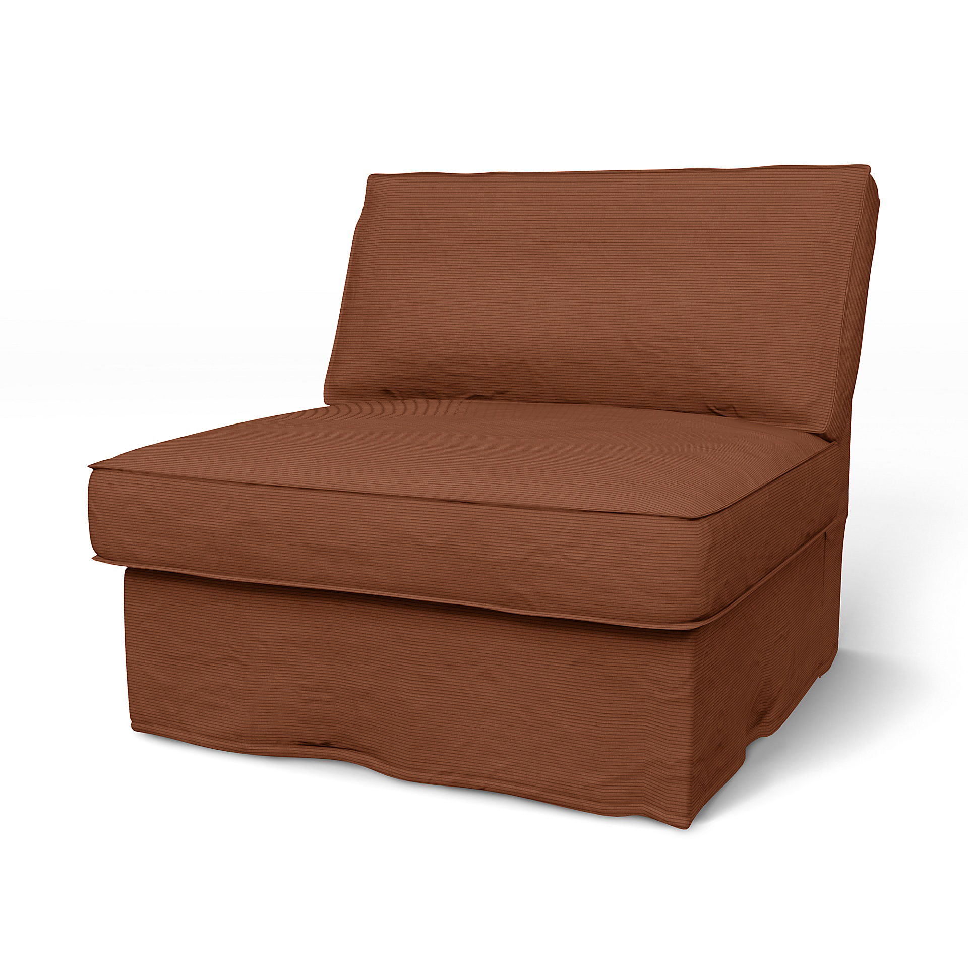 IKEA - Överdrag till Kivik 1-sitssektion, Rustic Rouge, Manchester - Bemz