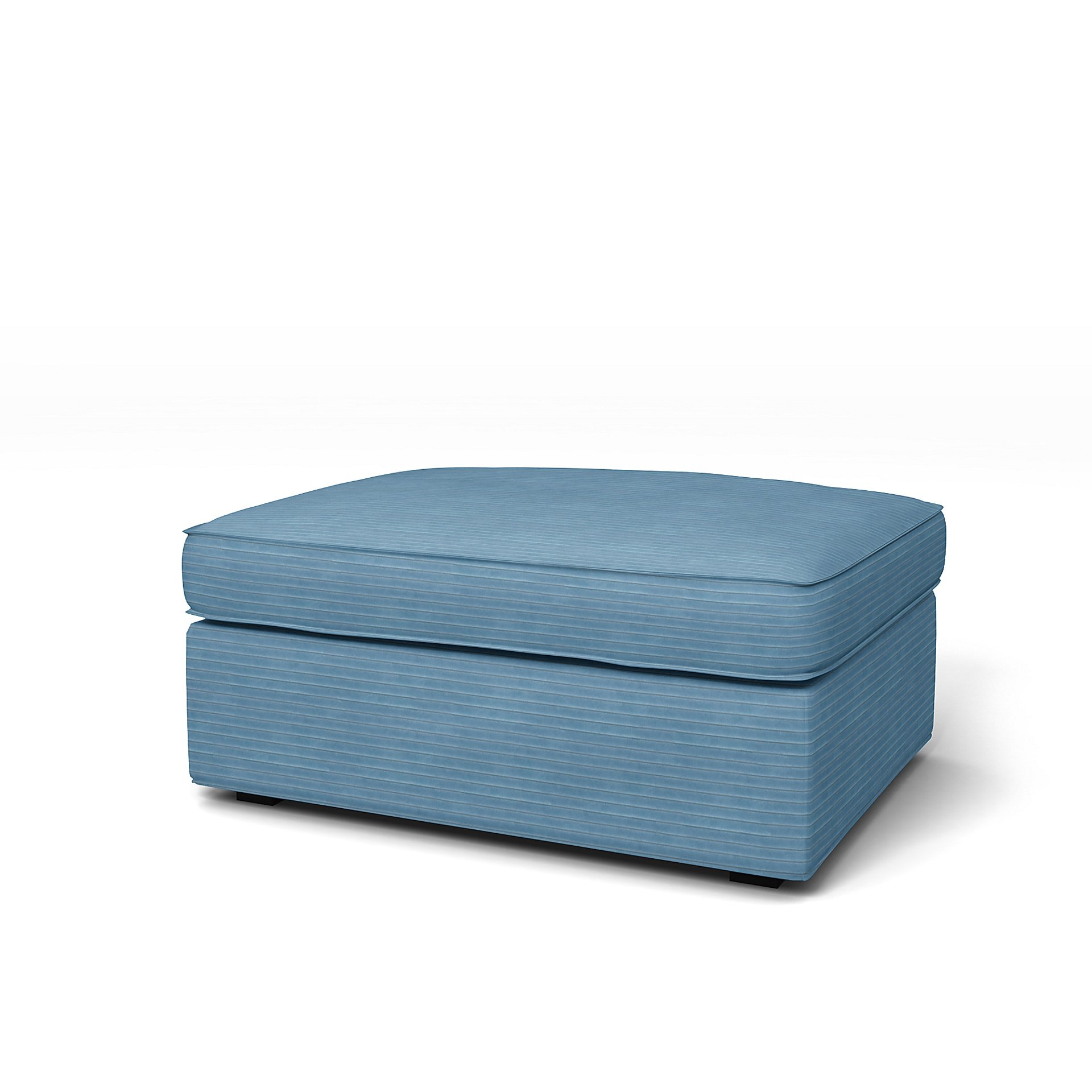 IKEA - Kivik Footstool Cover, Sky Blue, Corduroy - Bemz