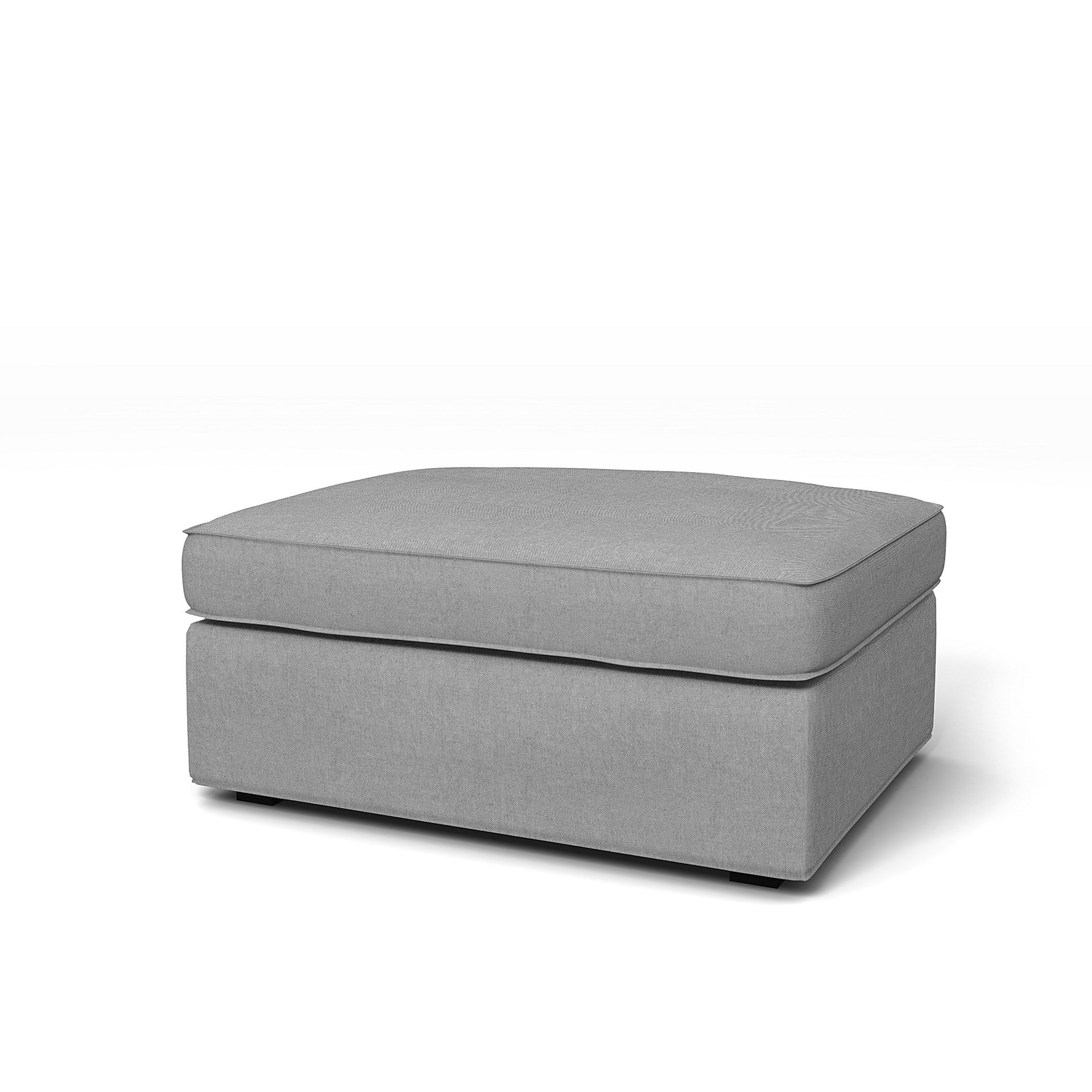 IKEA - Kivik Footstool Cover, Graphite, Linen - Bemz