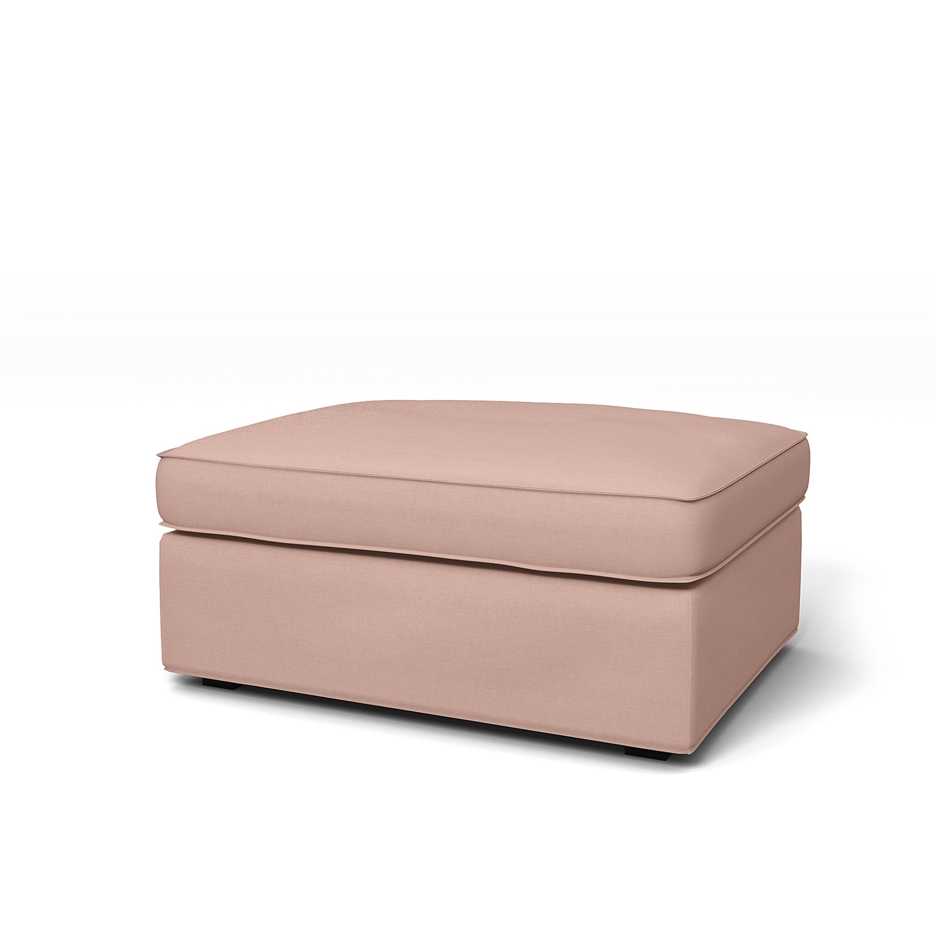 IKEA - Kivik Footstool Cover, Blush, Linen - Bemz