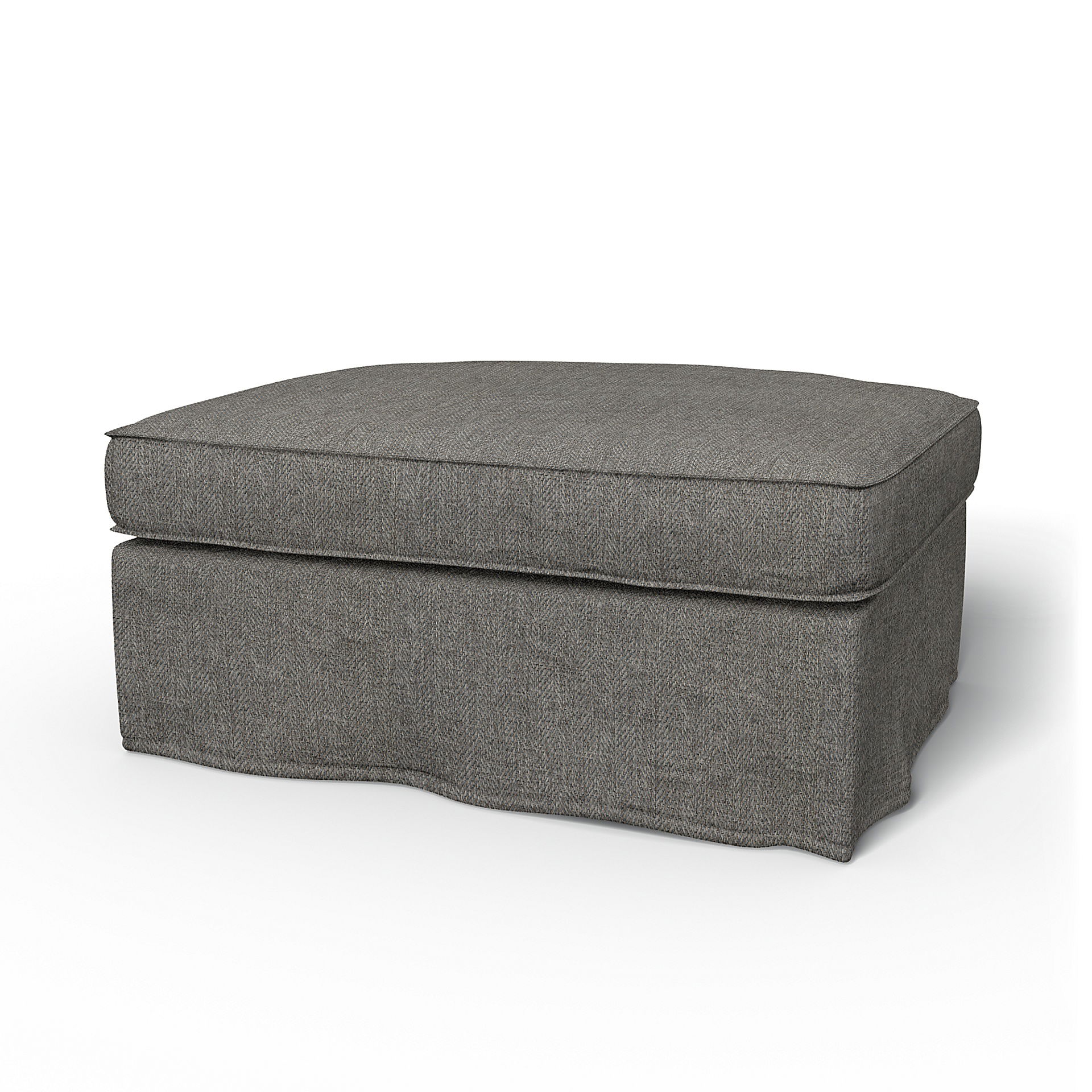 IKEA - Överdrag till Kivik fotpall, Taupe, BOUCLÉ & TEXTUR - Bemz