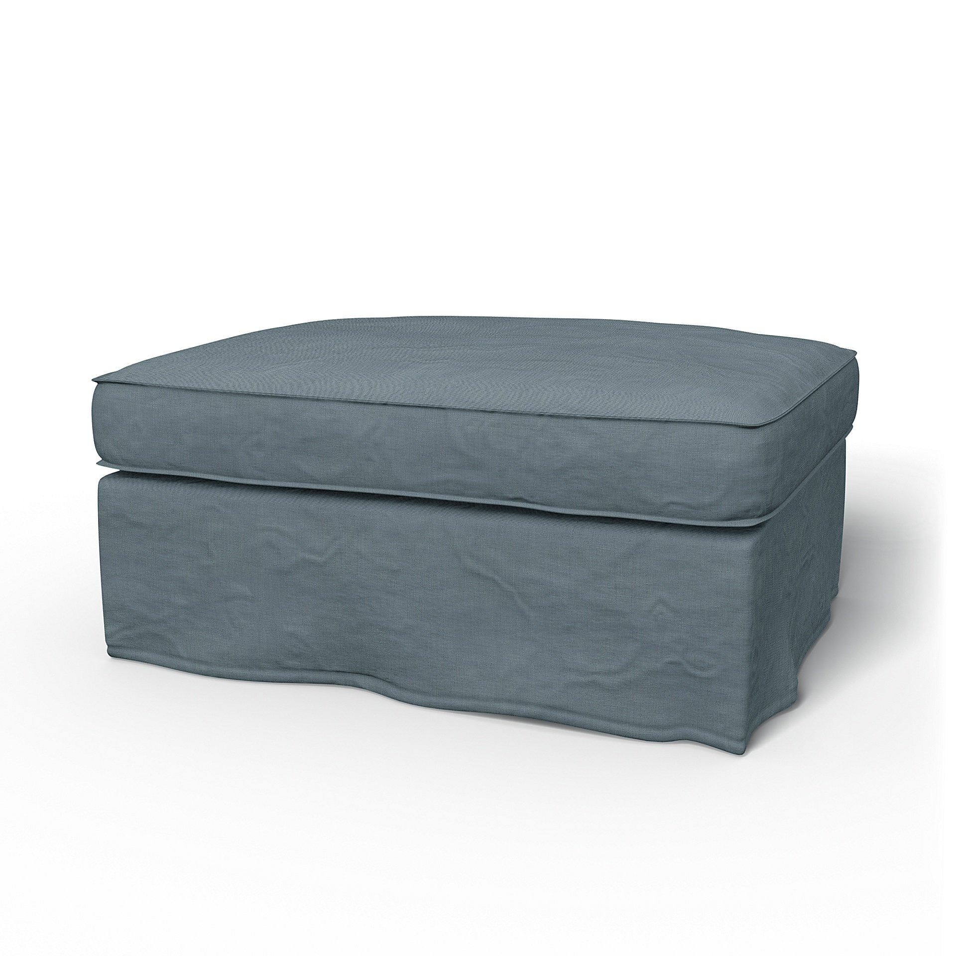 IKEA - Kivik Footstool Cover, Dusk, Linen - Bemz