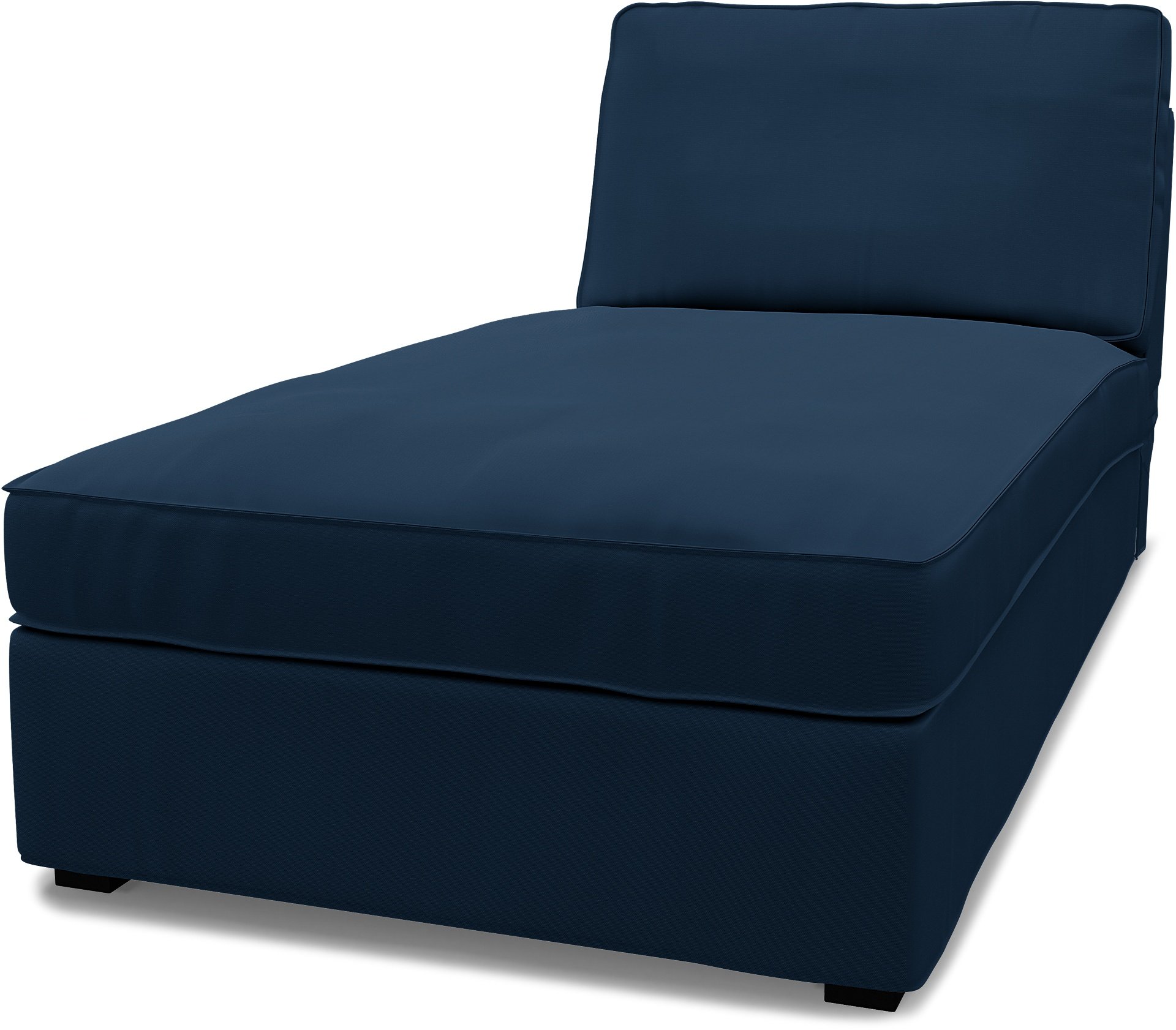 IKEA - Kivik Chaise Longue Cover, Deep Navy Blue, Cotton - Bemz