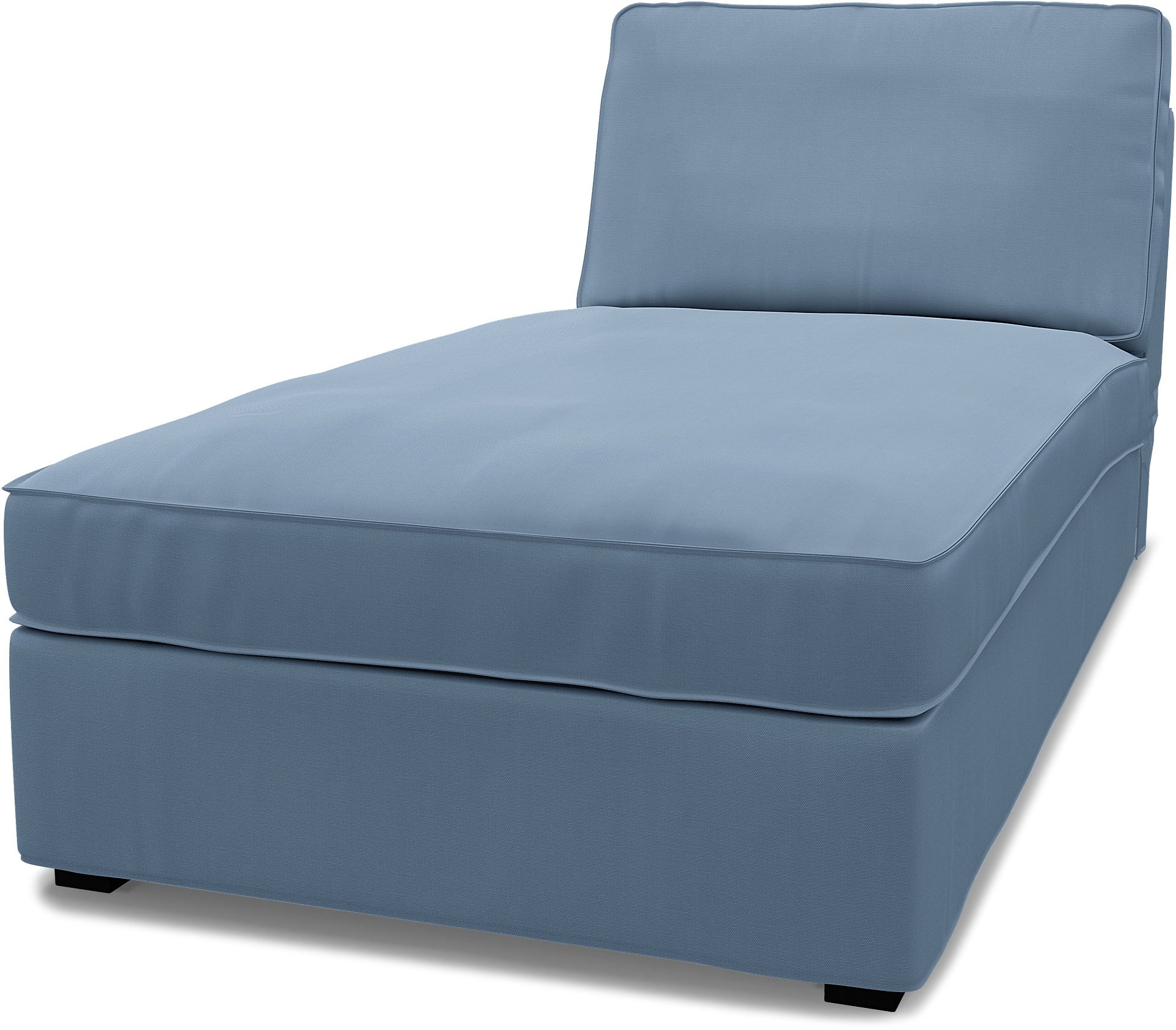 IKEA - Kivik Chaise Longue Cover, Dusty Blue, Cotton - Bemz