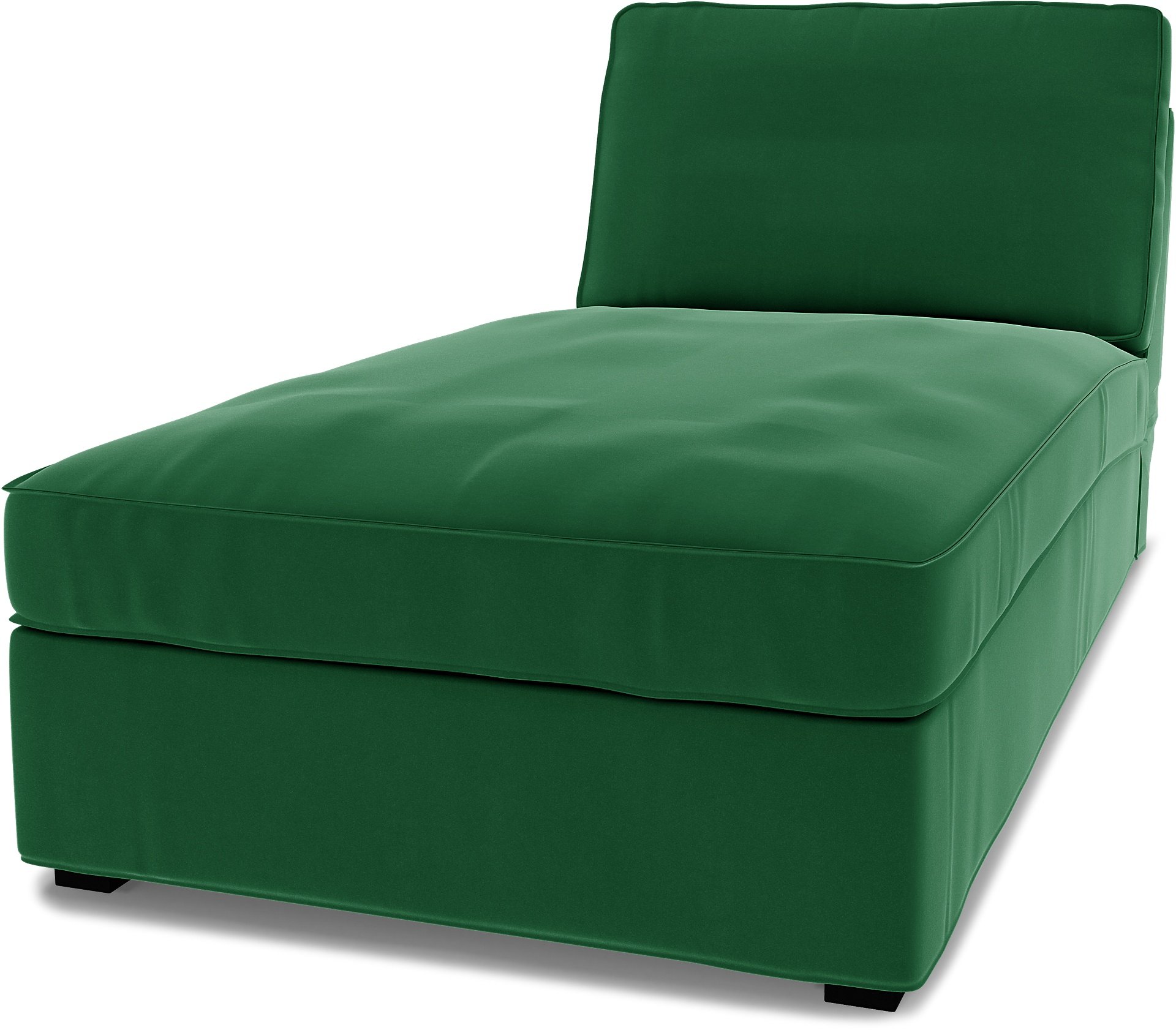 IKEA - Kivik Chaise Longue Cover, Abundant Green, Velvet - Bemz