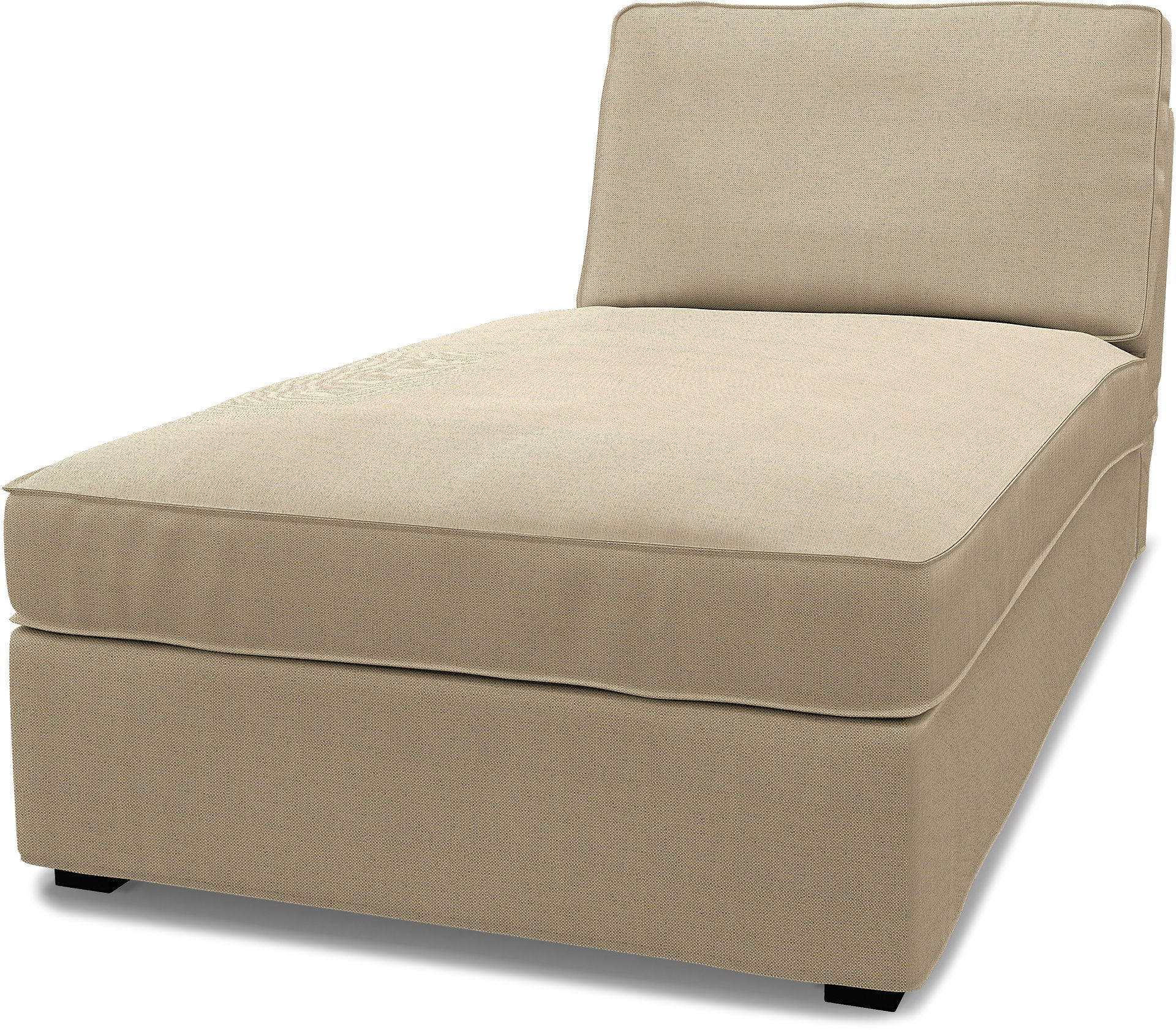 IKEA - Kivik Chaise Longue Cover, Unbleached, Linen - Bemz
