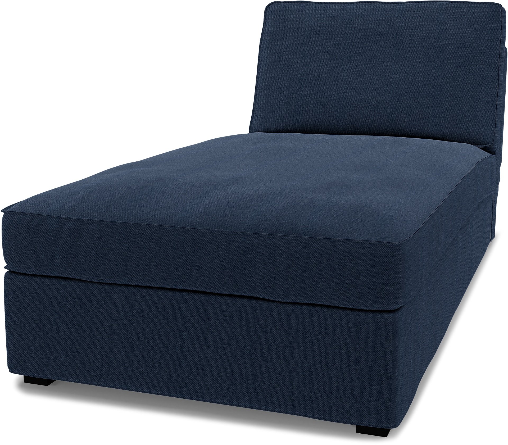 IKEA - Kivik Chaise Longue Cover, Navy Blue, Linen - Bemz