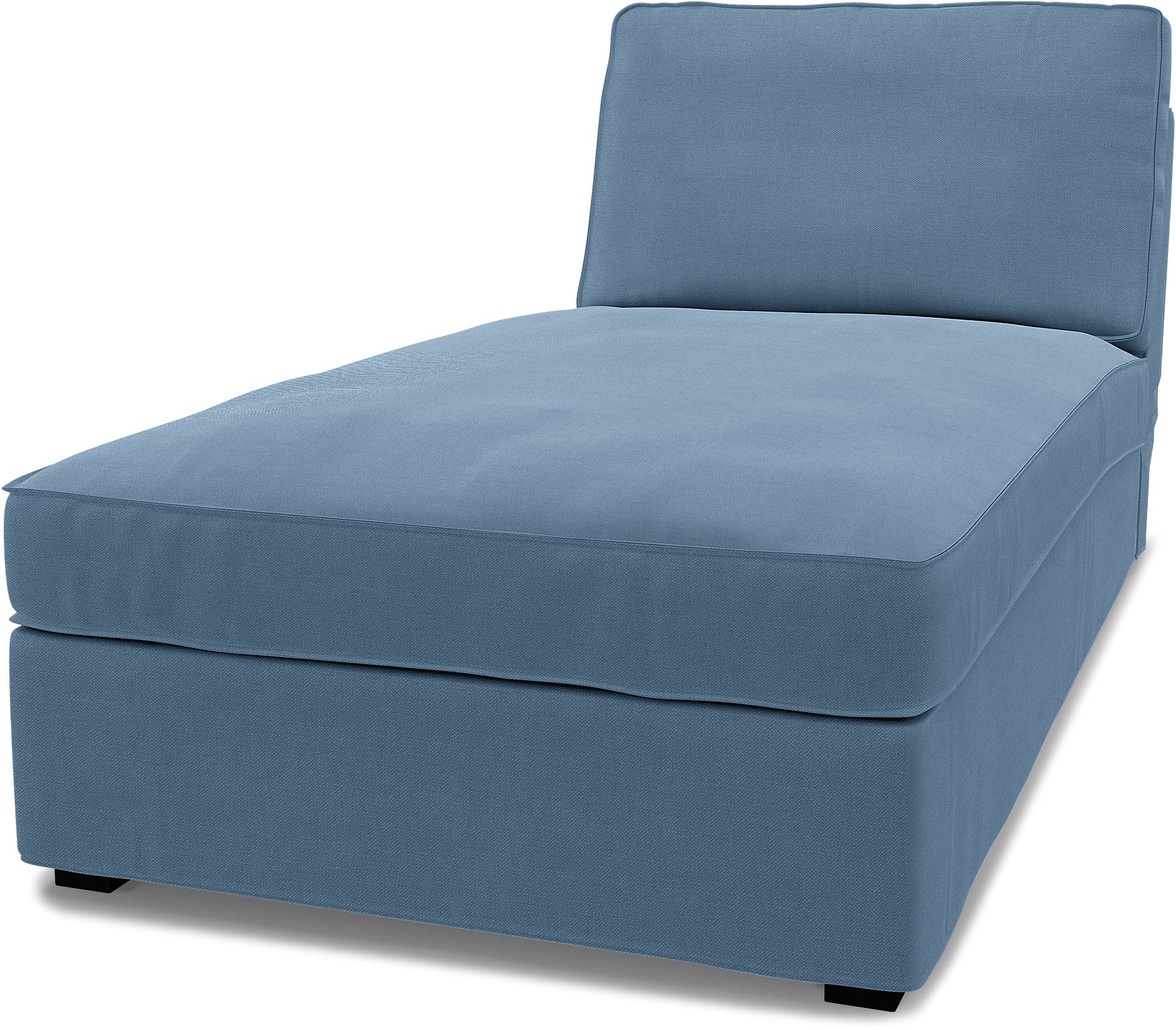 IKEA - Kivik Chaise Longue Cover, Vintage Blue, Linen - Bemz