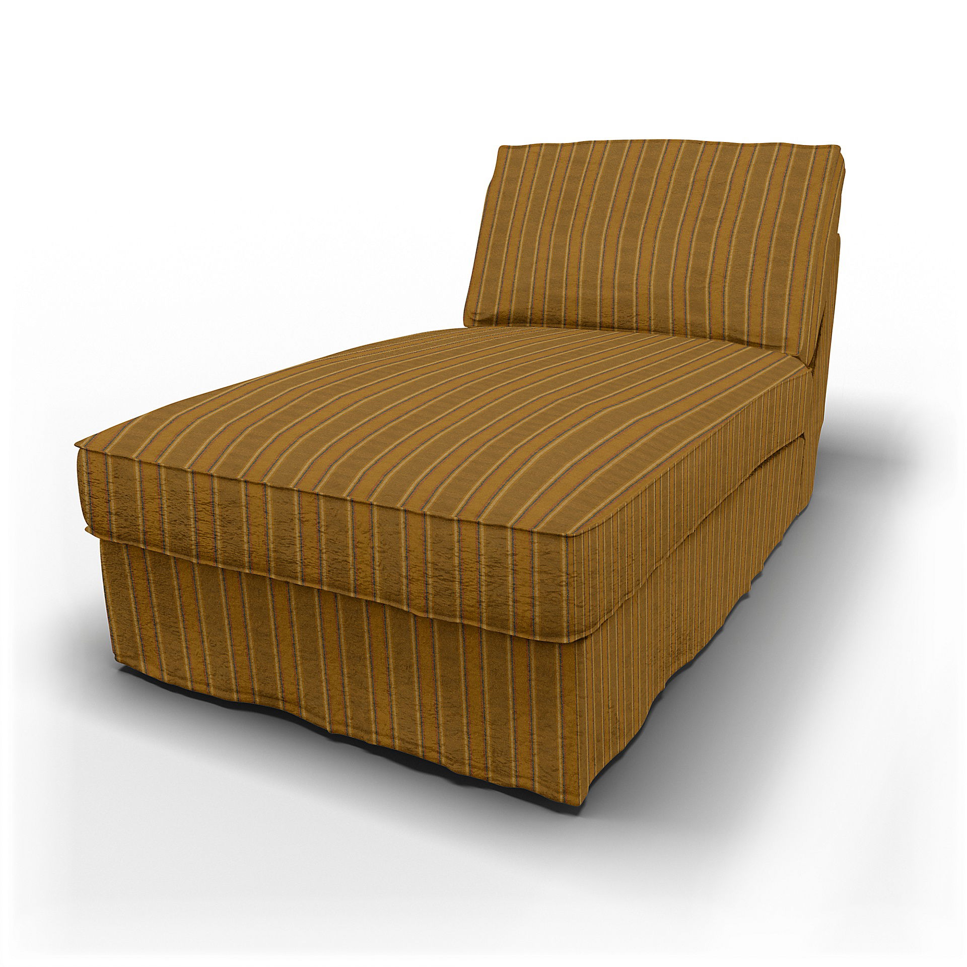 IKEA - Kivik Chaise Longue Cover, Mustard Stripe, Cotton - Bemz