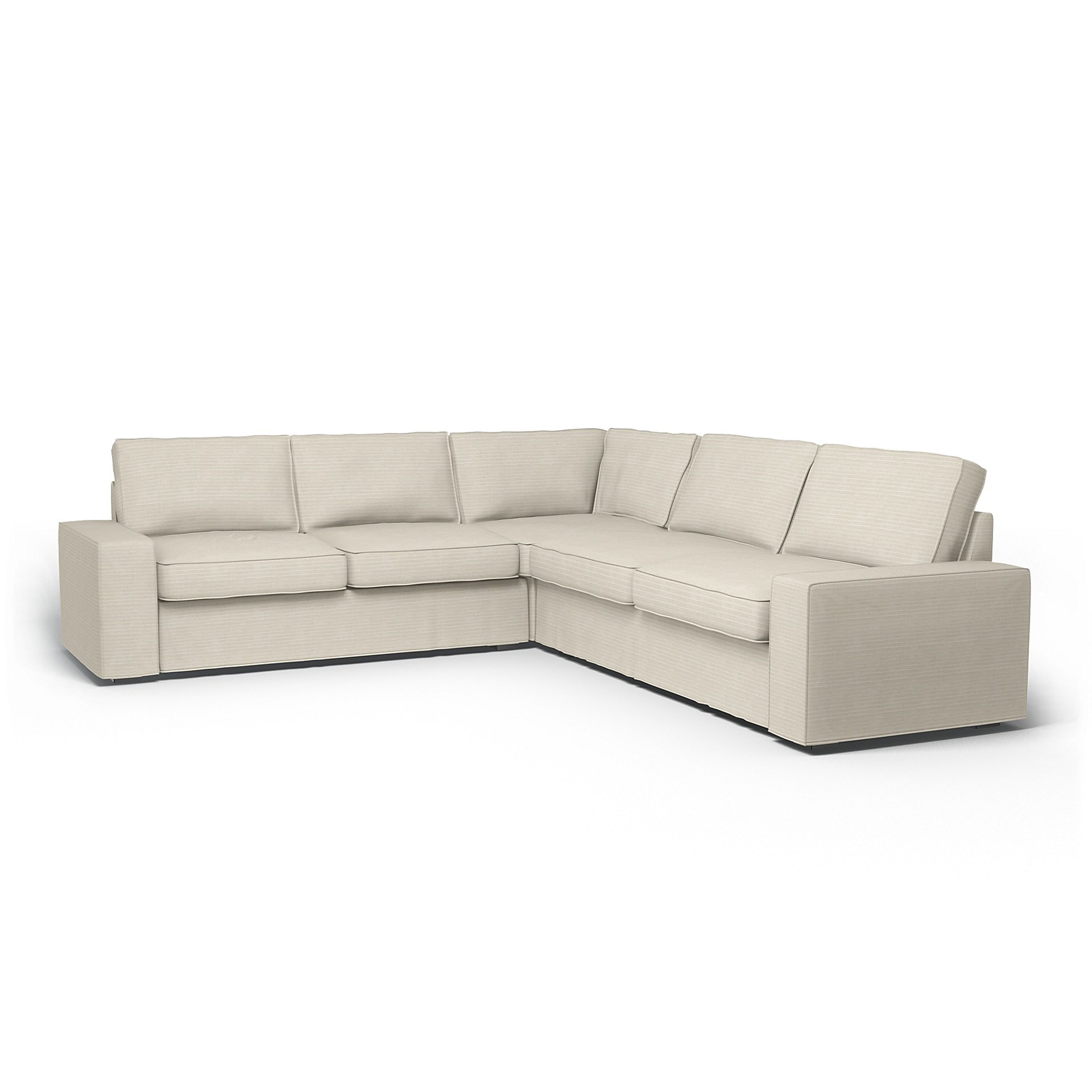 IKEA - Kivik Corner Sofa Cover (2+2), Tofu, Corduroy - Bemz