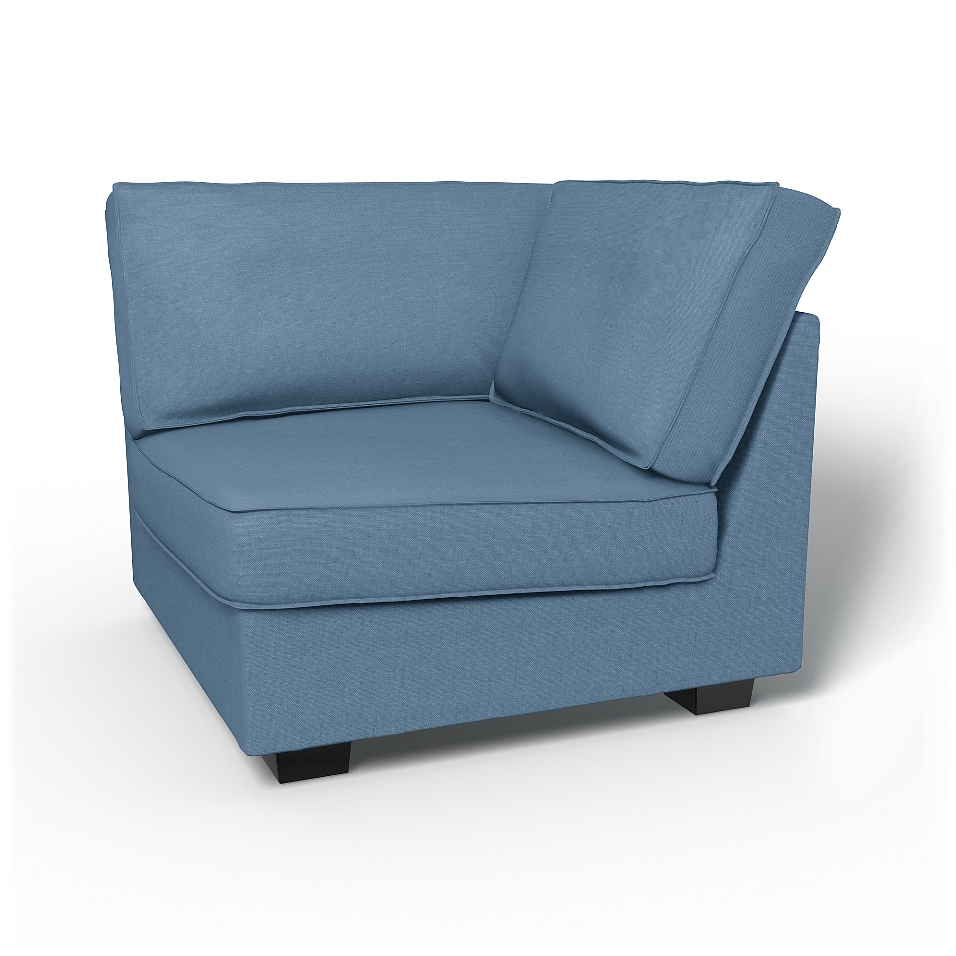 IKEA - Kivik Corner Module Add-on Unit Cover, Vintage Blue, Linen - Bemz