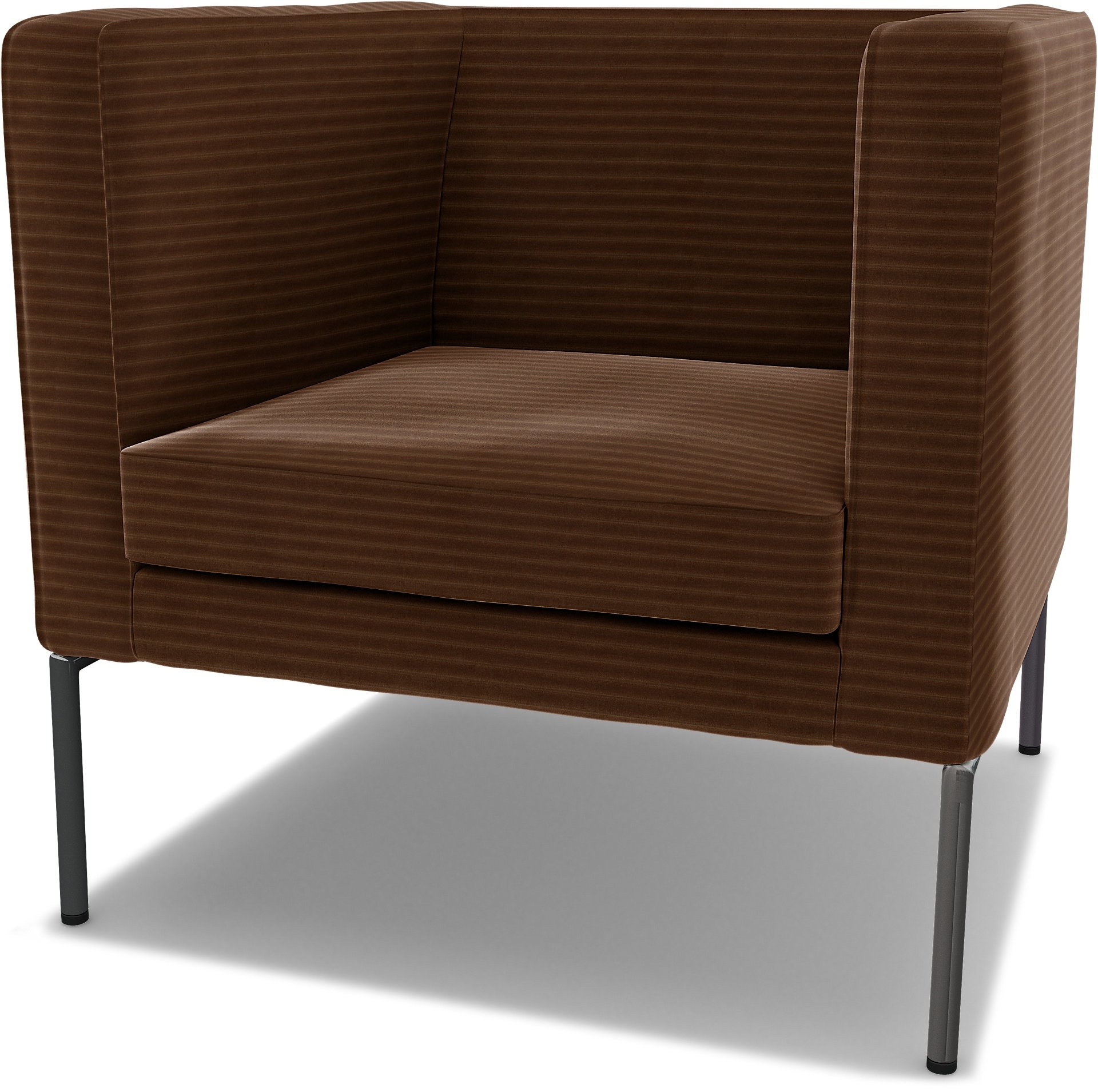 IKEA - Klappsta Armchair Cover, Chocolate Brown, Corduroy - Bemz