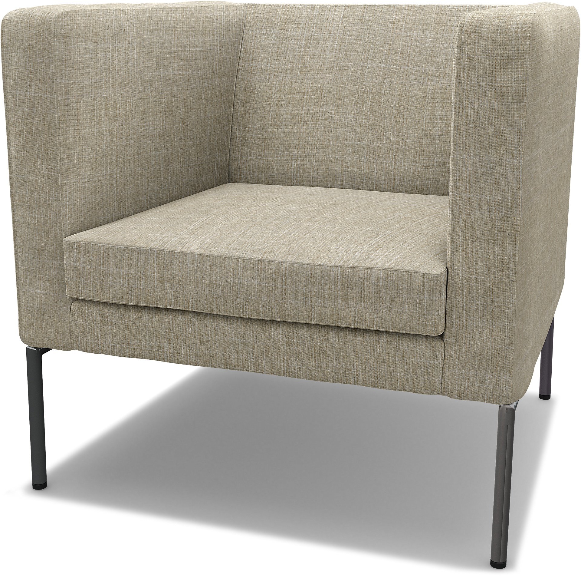 IKEA - Klappsta Armchair Cover, Sand Beige, Boucle & Texture - Bemz