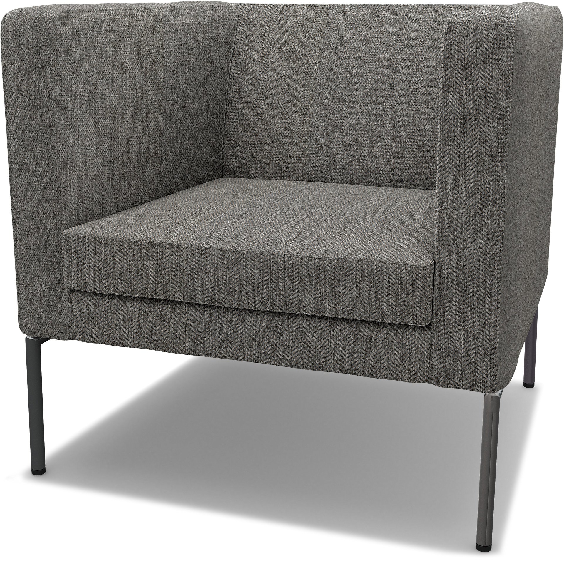 IKEA - Klappsta Armchair Cover, Taupe, Boucle & Texture - Bemz