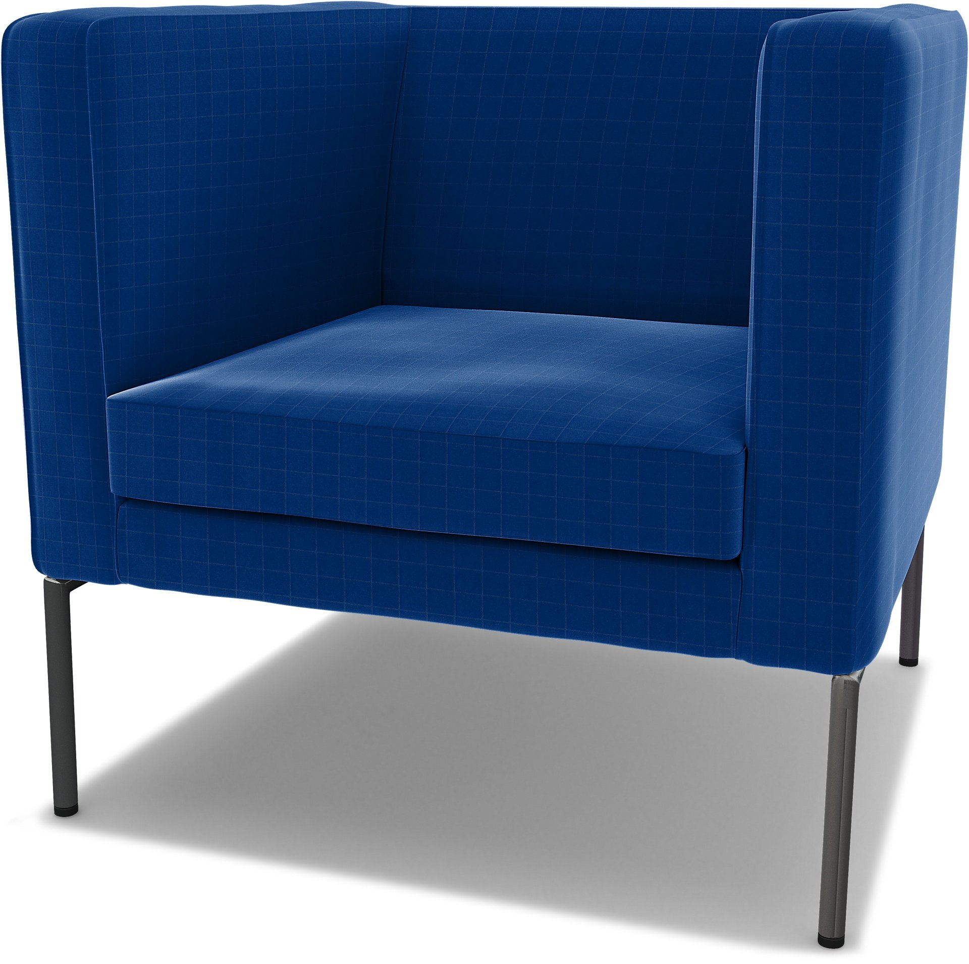 IKEA - Klappsta Armchair Cover, Lapis Blue, Velvet - Bemz