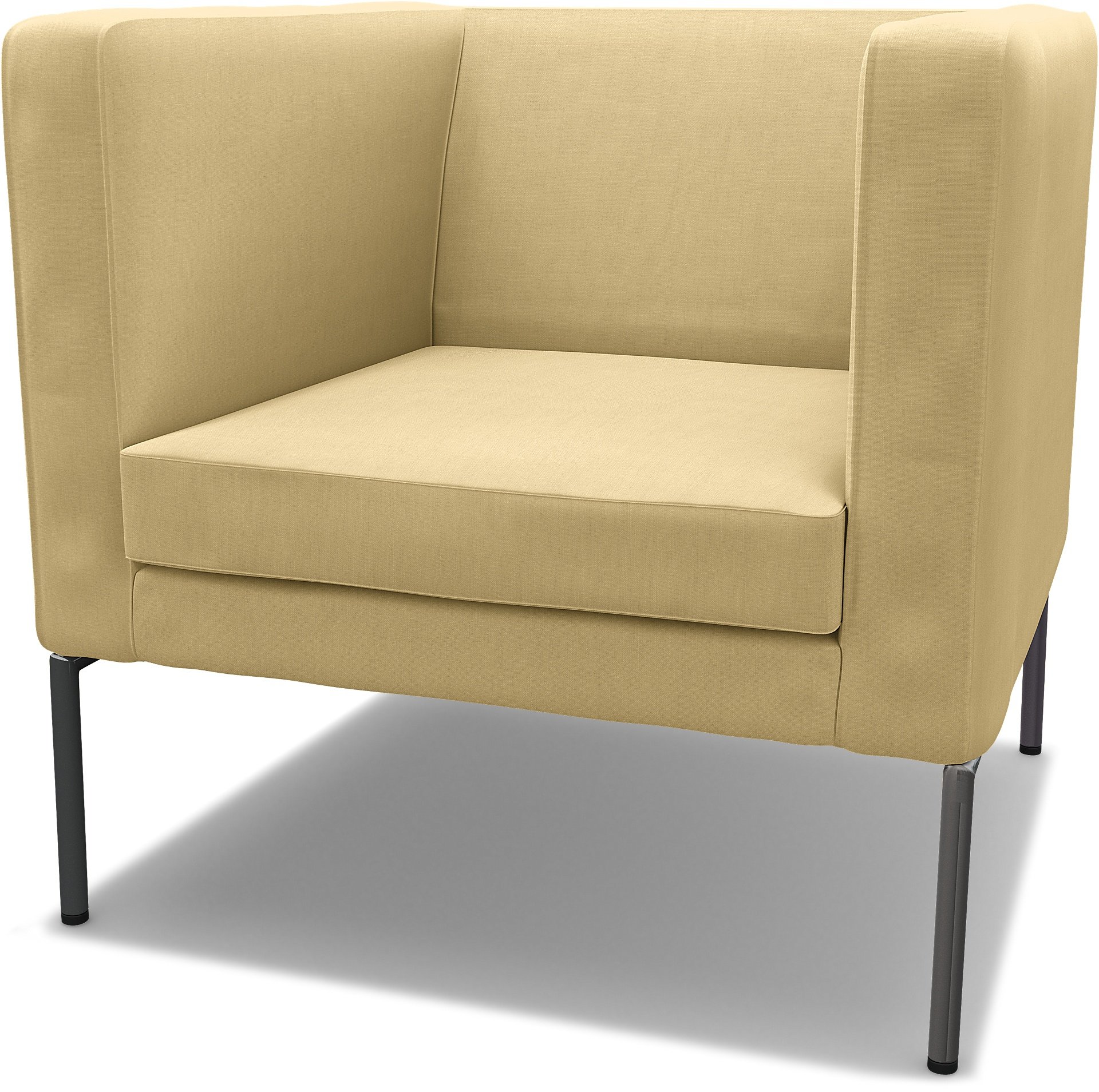 IKEA - Klappsta Armchair Cover, Straw Yellow, Linen - Bemz
