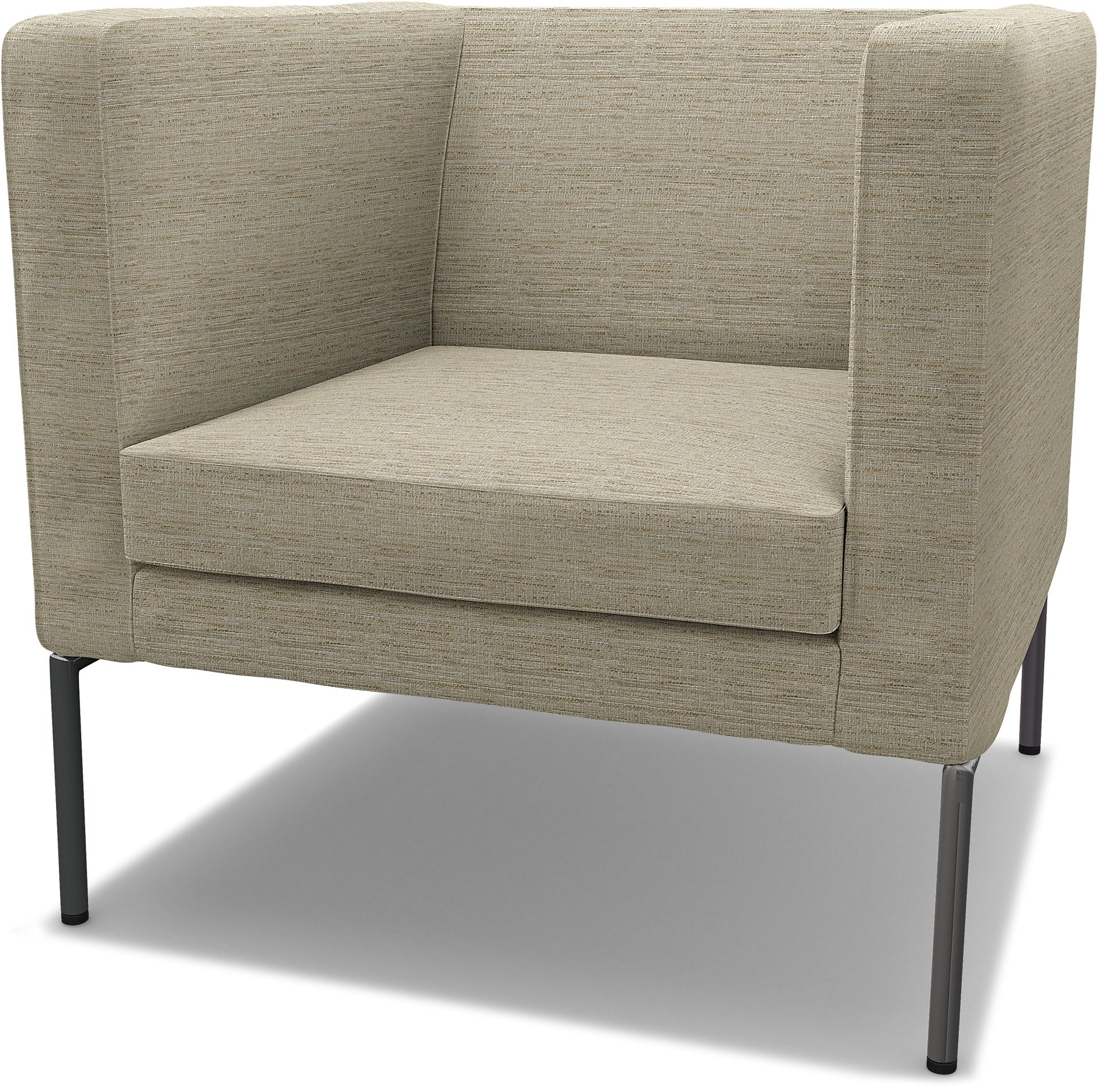 IKEA - Klappsta Armchair Cover, Light Sand, Boucle & Texture - Bemz