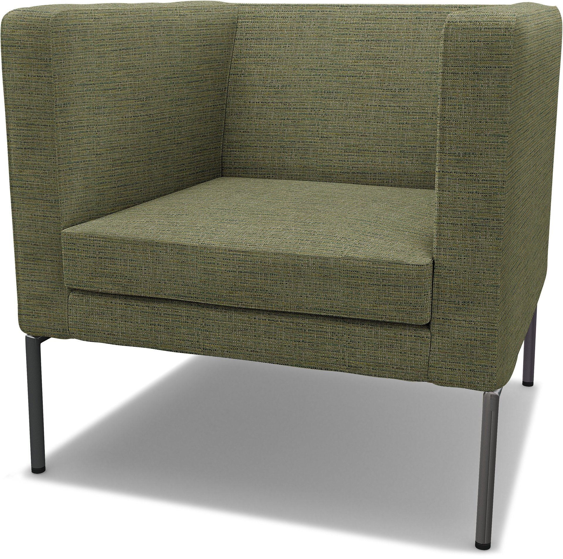 IKEA - Klappsta Armchair Cover, Meadow Green, Boucle & Texture - Bemz
