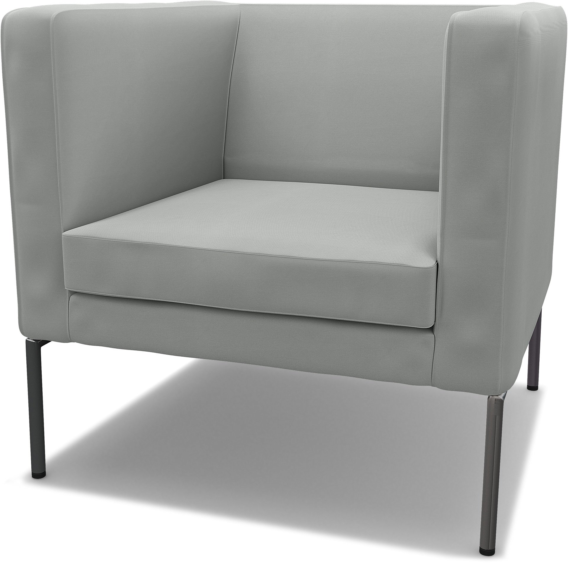 IKEA - Klappsta Armchair Cover, Silver Grey, Cotton - Bemz